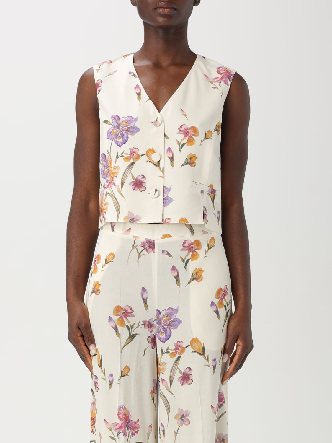 TWINSET GILET: Blazer femme Twinset, Multicolore - Img 1