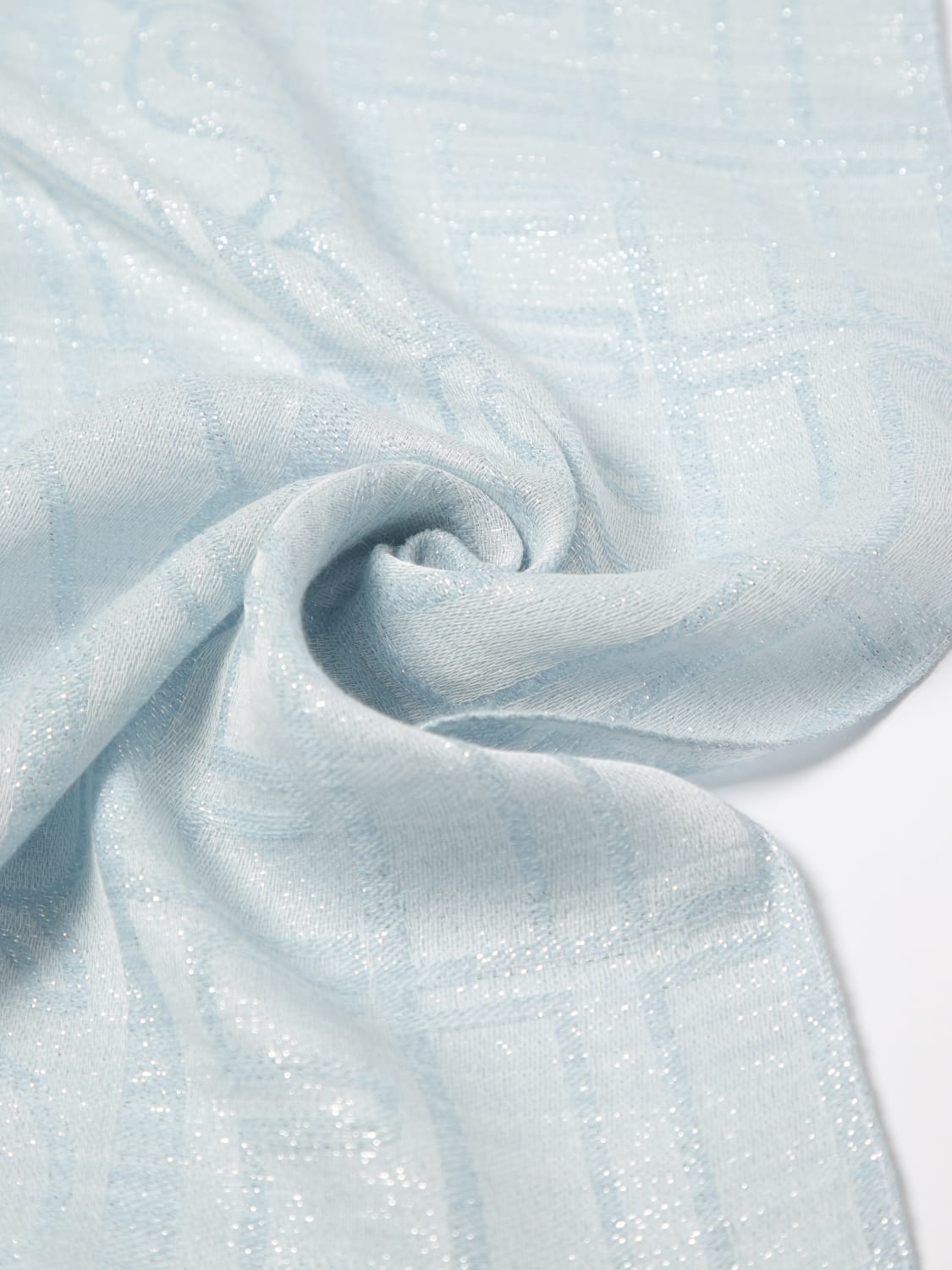 TWINSET SCARF: Neckerchief woman Twinset, Blue - Img 3