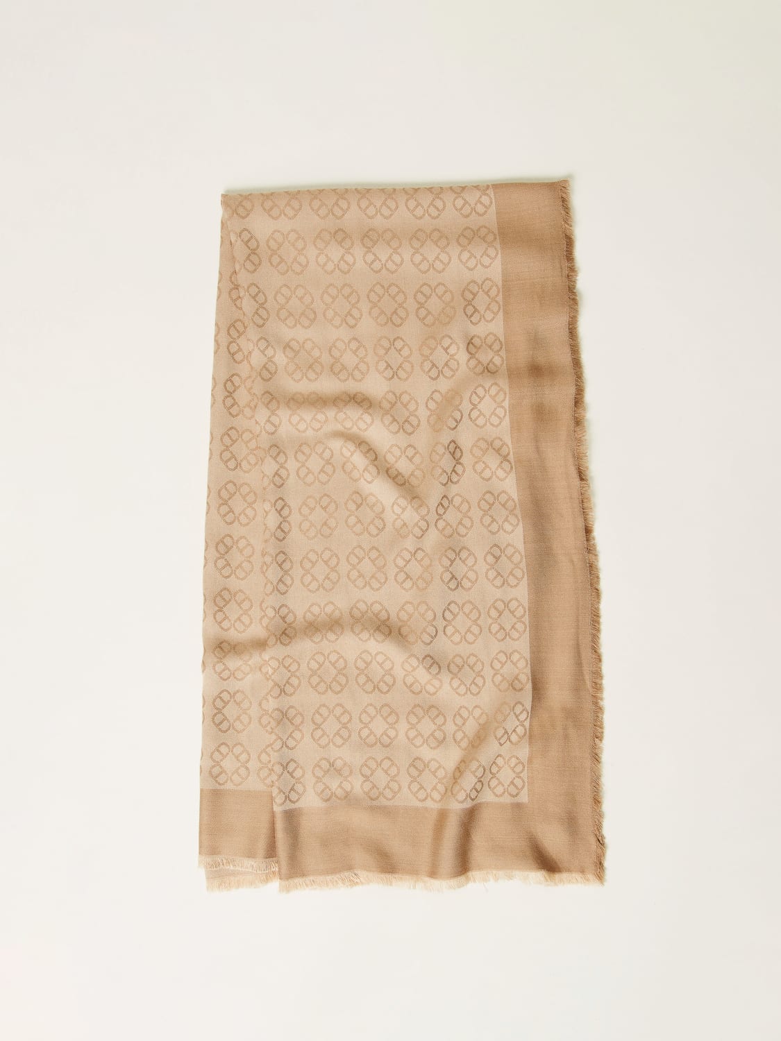スカーフ TWINSET SS25 SCIARPA (251TA4520 12140) Jacquard keffiyeh with sequins Woman, Beige | TWINSET Milano