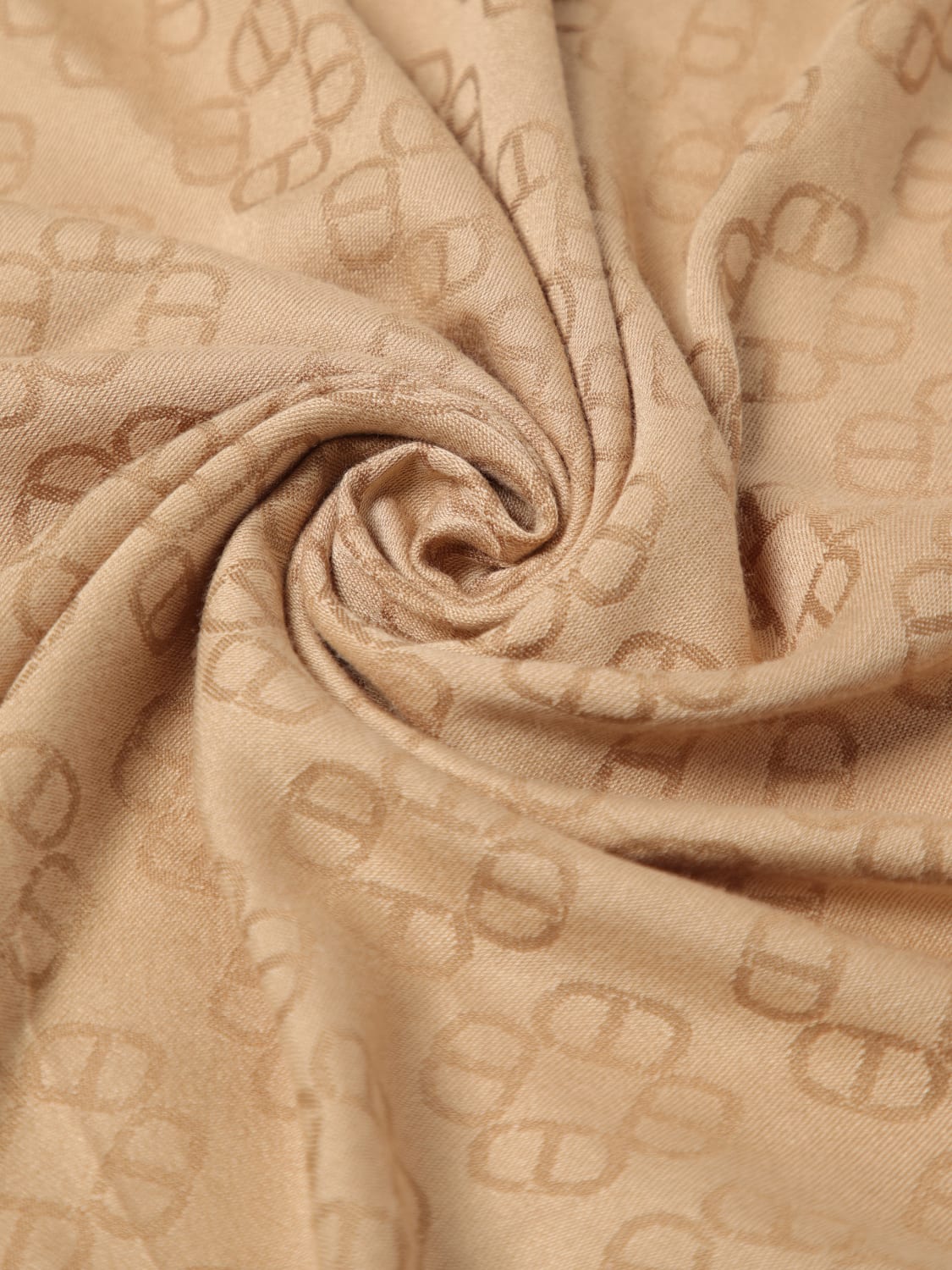 スカーフ TWINSET SS25 SCIARPA (251TA4250 12145) TWINSET: Sciarpa Oval T in viscosa con logo jacquard - Beige