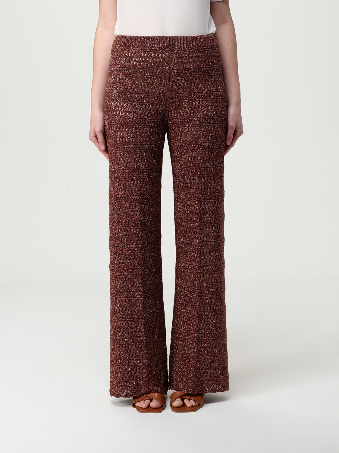 TWINSET PANTS: Pants woman Twinset, Bronze - Img 1