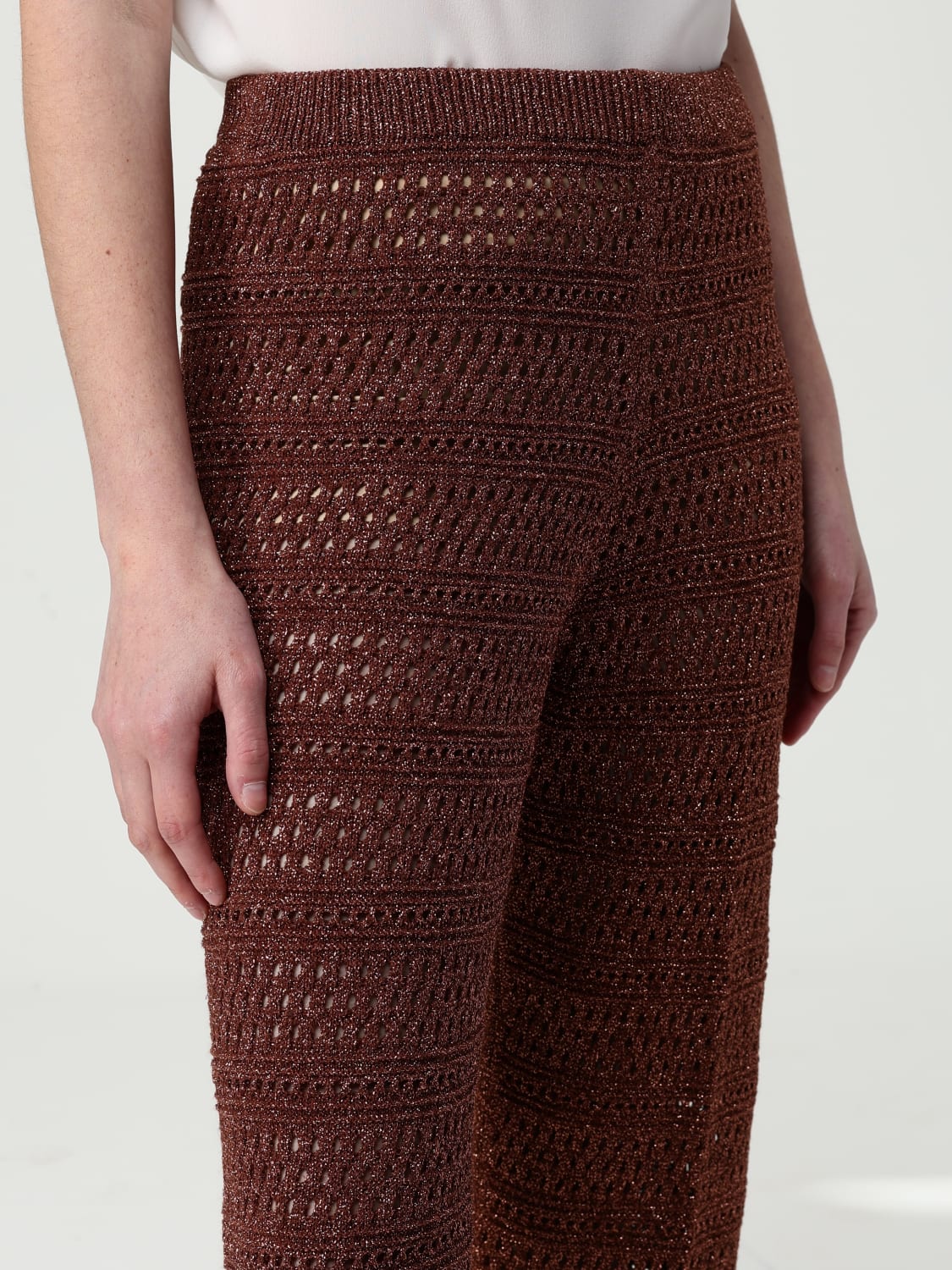 TWINSET PANTS: Pants woman Twinset, Bronze - Img 3