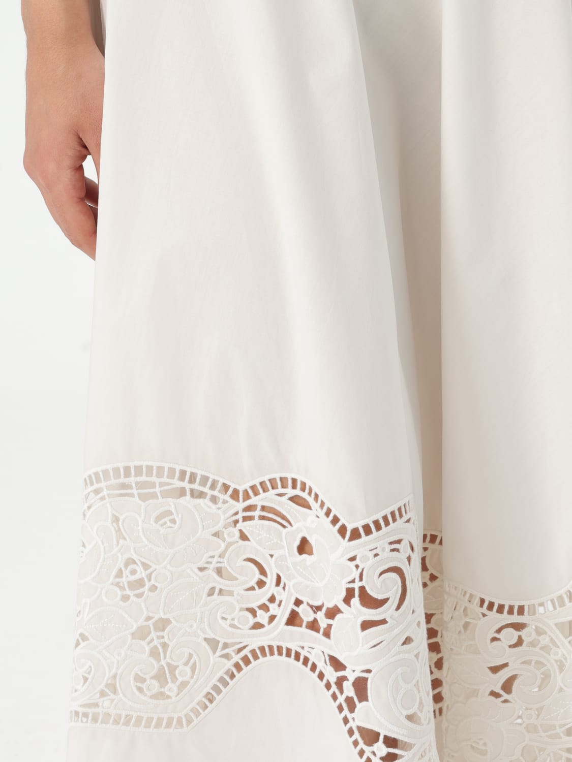 スカート TWINSET SS25 Sangallo skirt (251TT2332 00282) TWINSET: Skirt woman - Ice | Twinset skirt 251TT2332 online