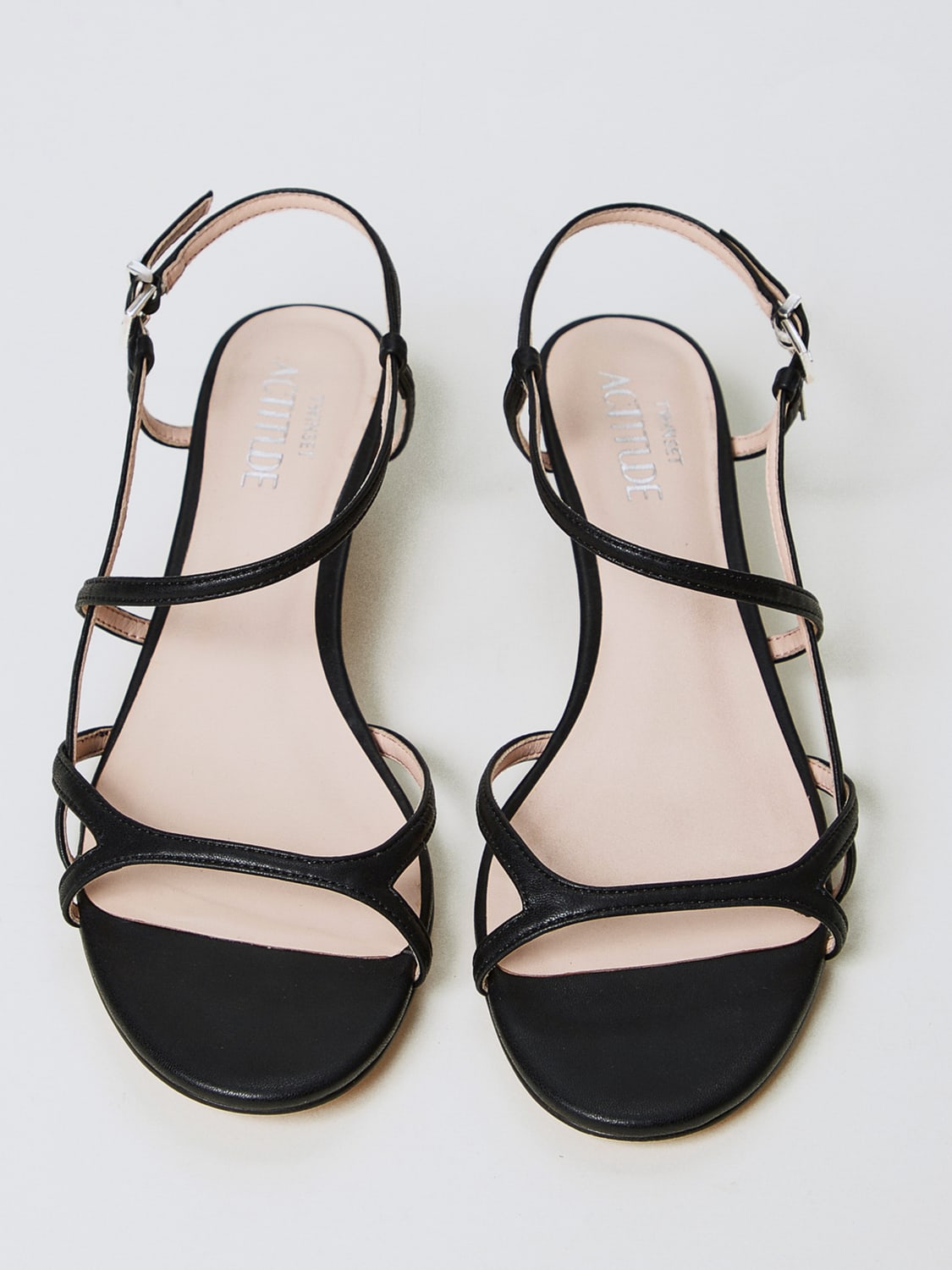 TWINSET ACTITUDE HEELED SANDAL: Shoes woman Twinset - Actitude, Black - Img 4