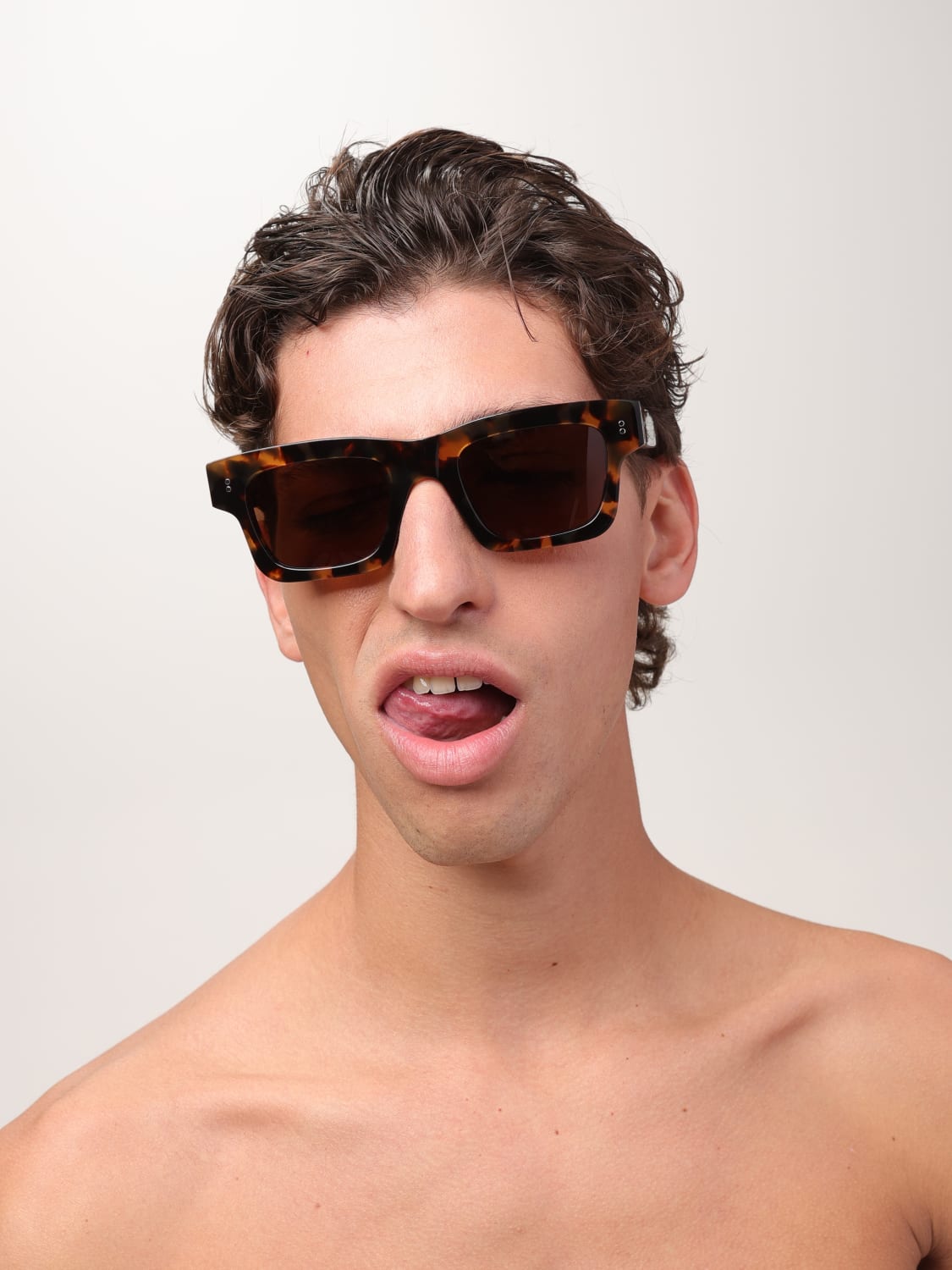 JW ANDERSON GAFAS DE SOL: Gafas de sol hombre Jw Anderson, Marrón Oscuro - Img 2