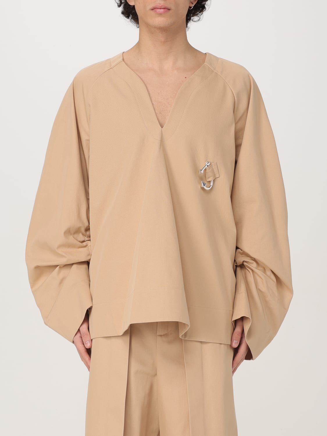 JW ANDERSON: cotton shirt - Beige | Jw Anderson shirt