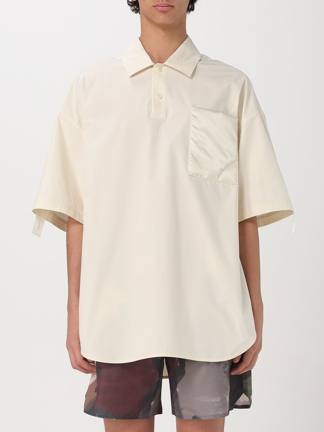 JW ANDERSON SHIRT: JW Anderson cotton polo shirt, Ivory - Img 1
