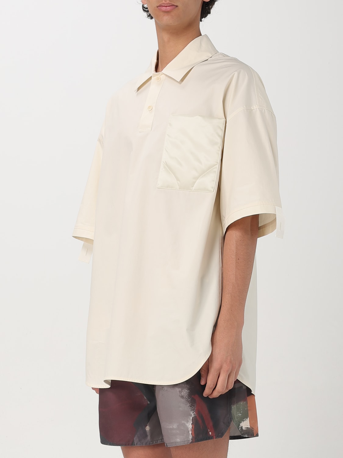 JW ANDERSON SHIRT: JW Anderson cotton polo shirt, Ivory - Img 4