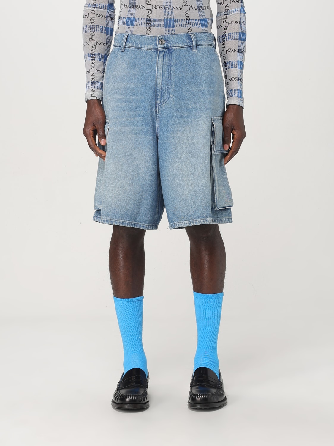 JW ANDERSON ШОРТЫ: Шорты Мужское Jw Anderson, Голубой - Img 1