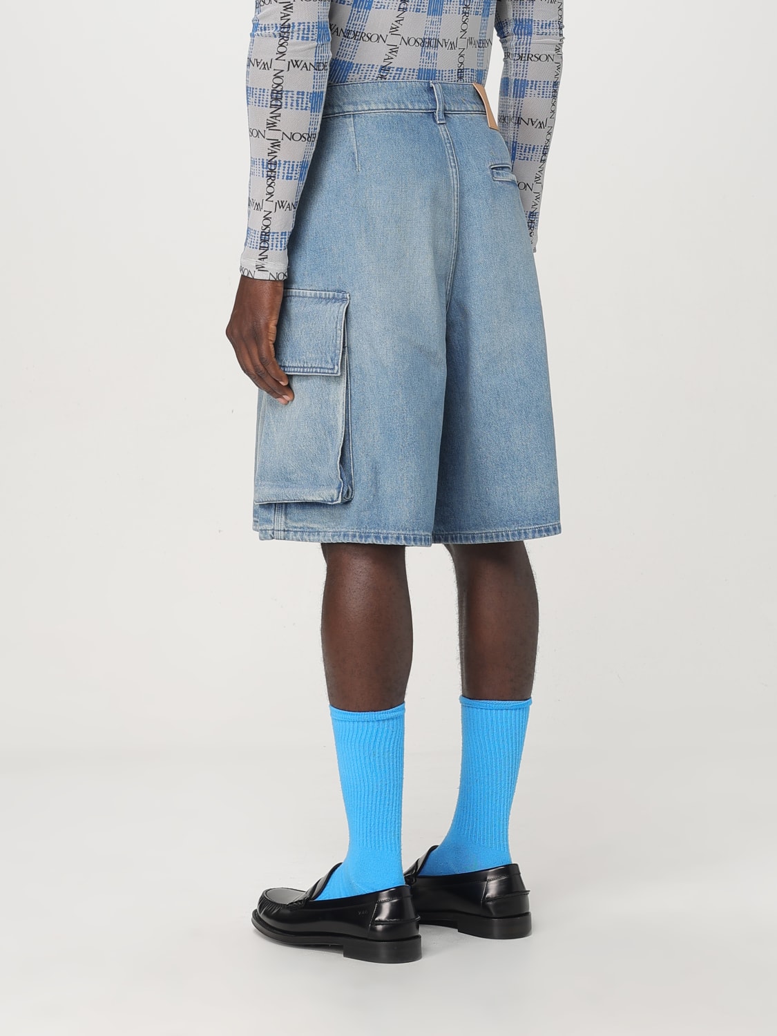 JW ANDERSON ШОРТЫ: Шорты Мужское Jw Anderson, Голубой - Img 3