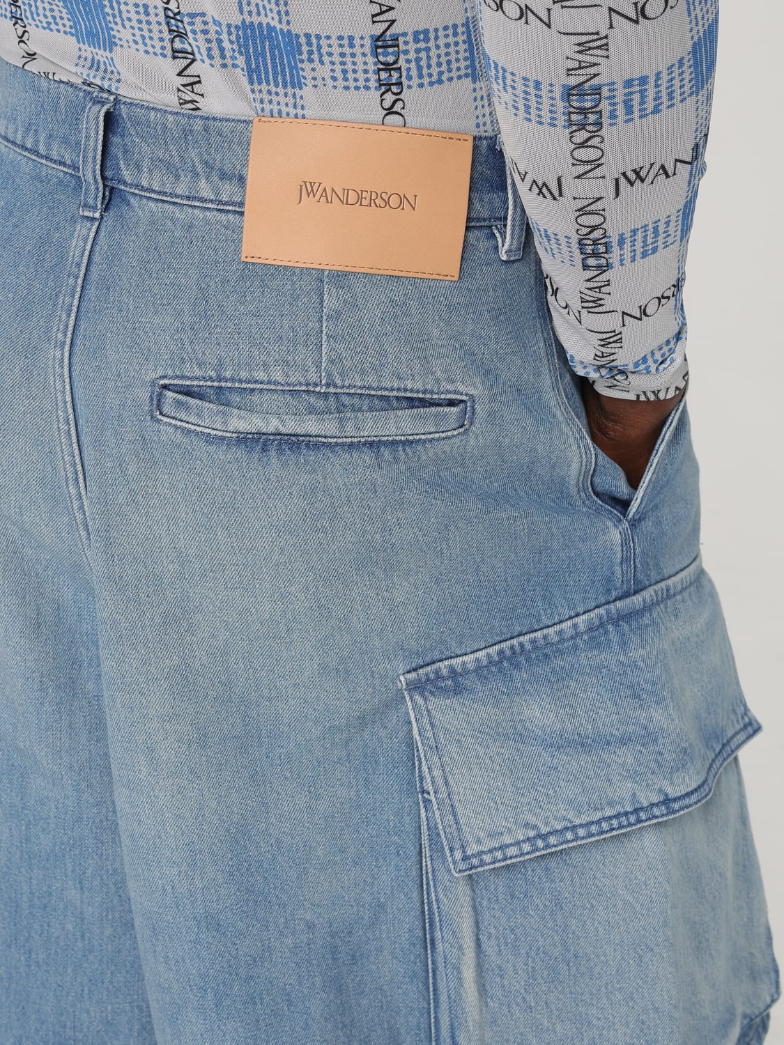 JW ANDERSON ШОРТЫ: Шорты Мужское Jw Anderson, Голубой - Img 5