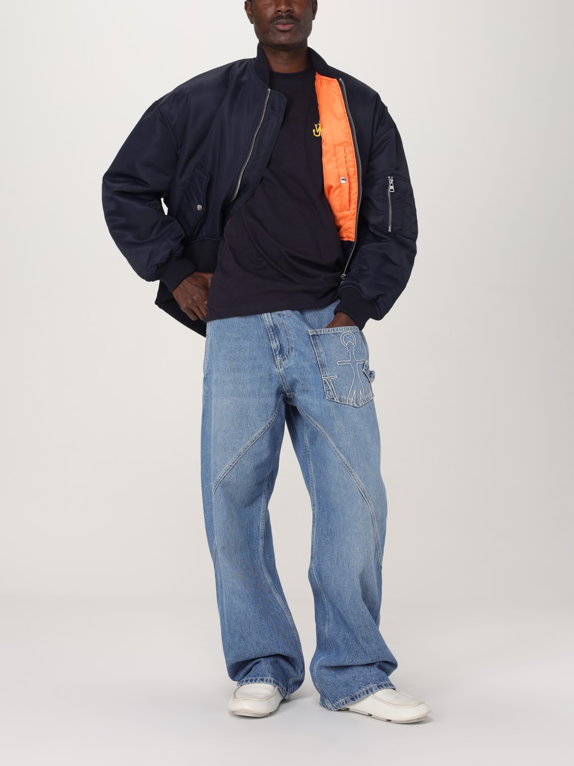 JW ANDERSON 티셔츠: 티셔츠 남성 Jw Anderson, 네이비 - Img 2