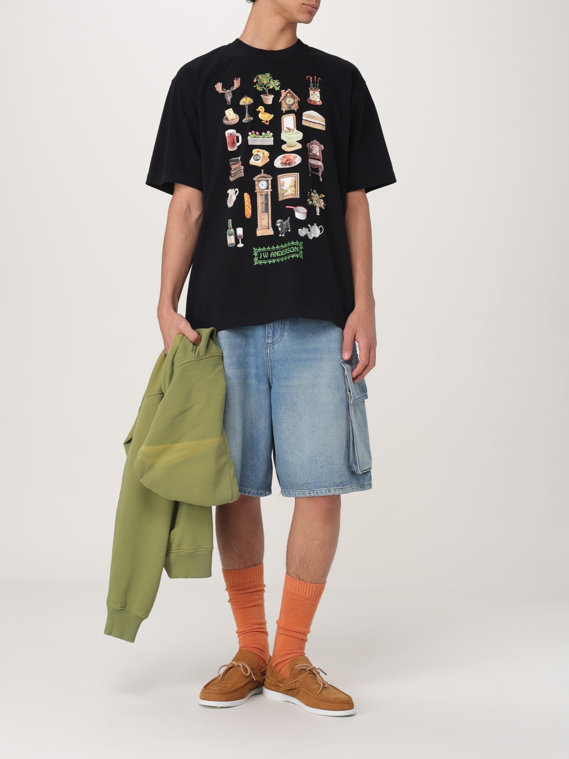 Tシャツ・カットソー JW ANDERSON Men T-shirt Black JT0273PG1551 999 JW ANDERSON: T-shirt men - Black | Jw Anderson t-shirt