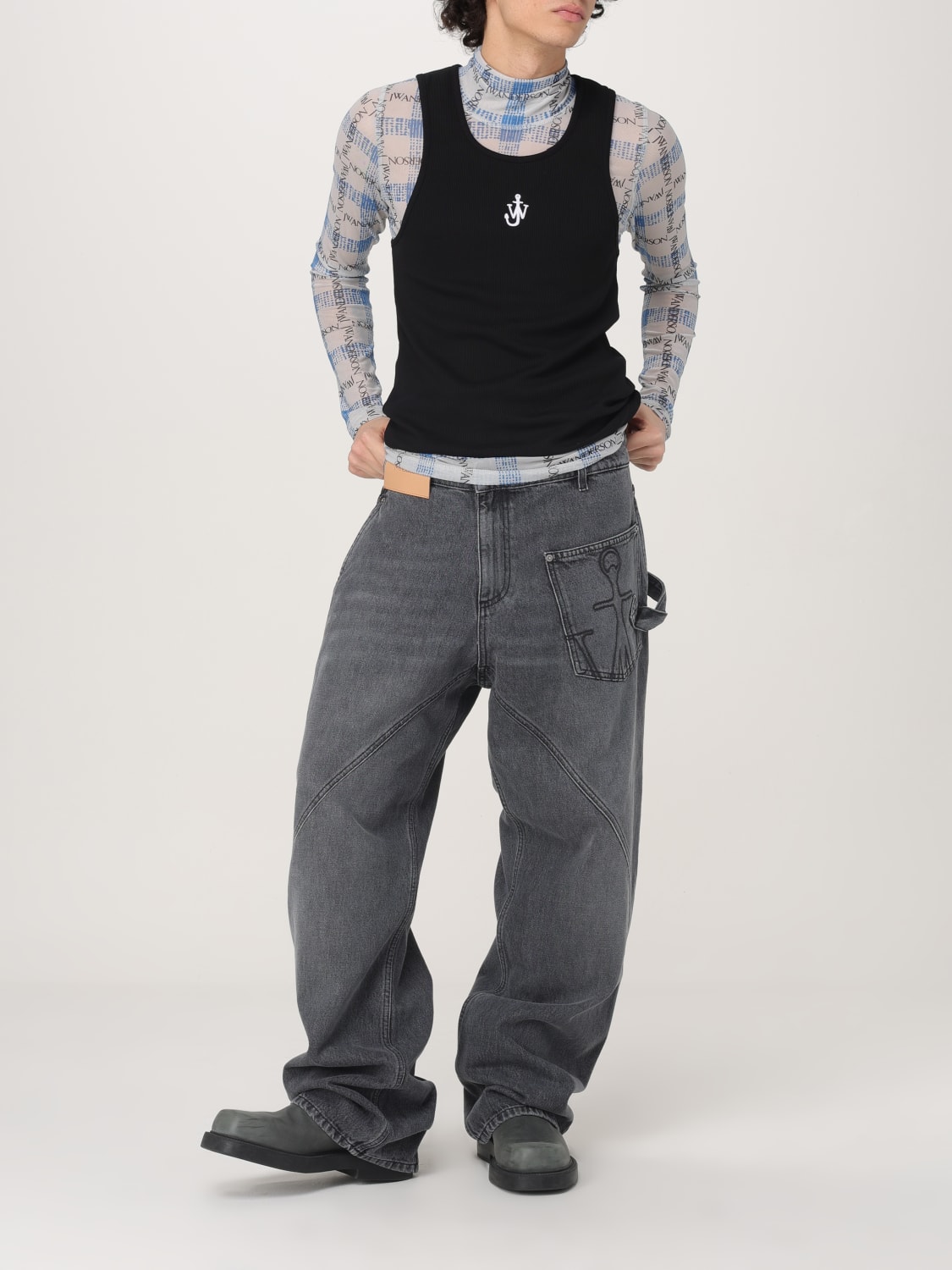 JW ANDERSON JEANS: Jeans men Jw Anderson, Black - Img 2