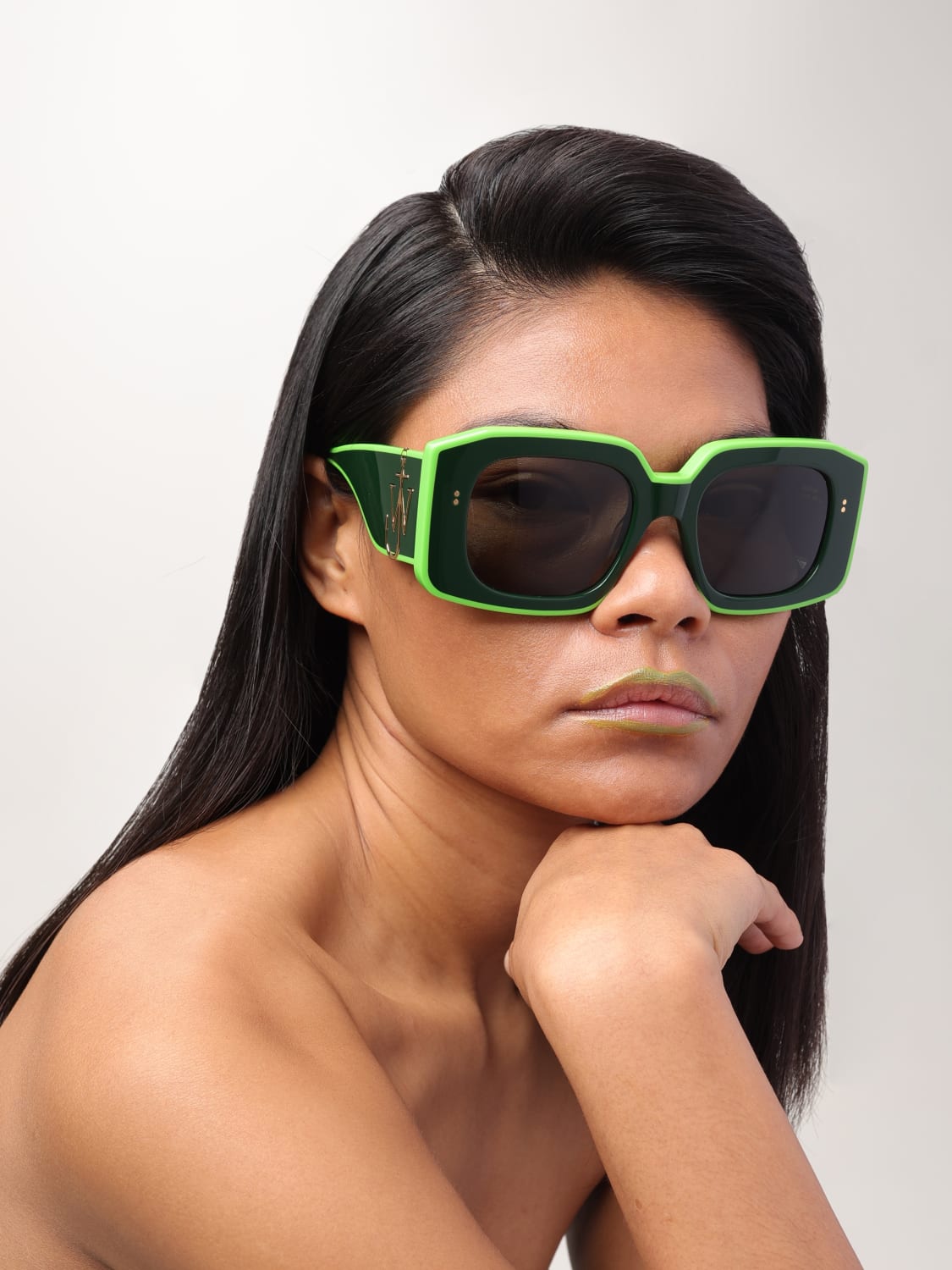 サングラス JW ANDERSON Woman Sunglasses Kaki EW0003FA0426 575 JW ANDERSON: Sunglasses woman - Kaki | Jw Anderson