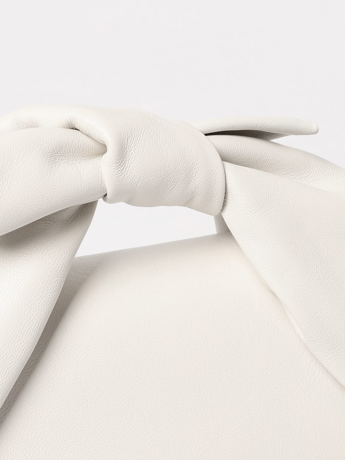 JW ANDERSON BORSA MINI: Borsa Bow Twister Mini JW Anderson in nappa , Bianco - Img 4