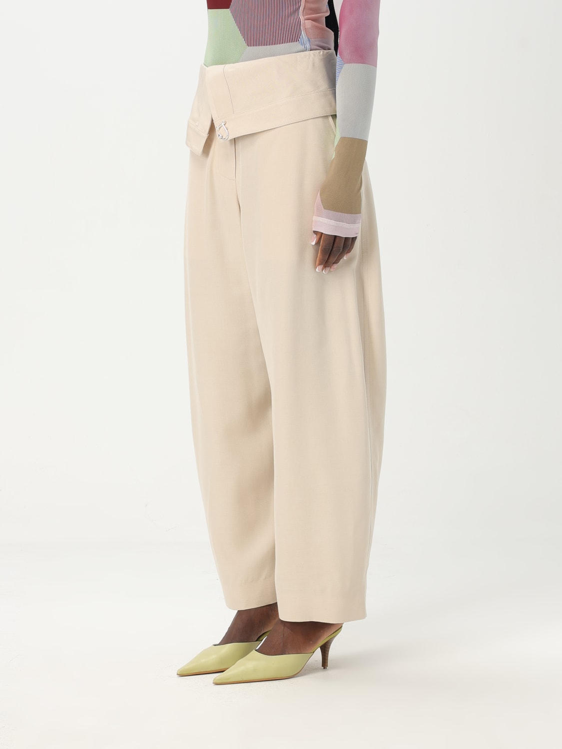 JW ANDERSON PANTALON: Pantalon femme Jw Anderson, Beige - Img 4