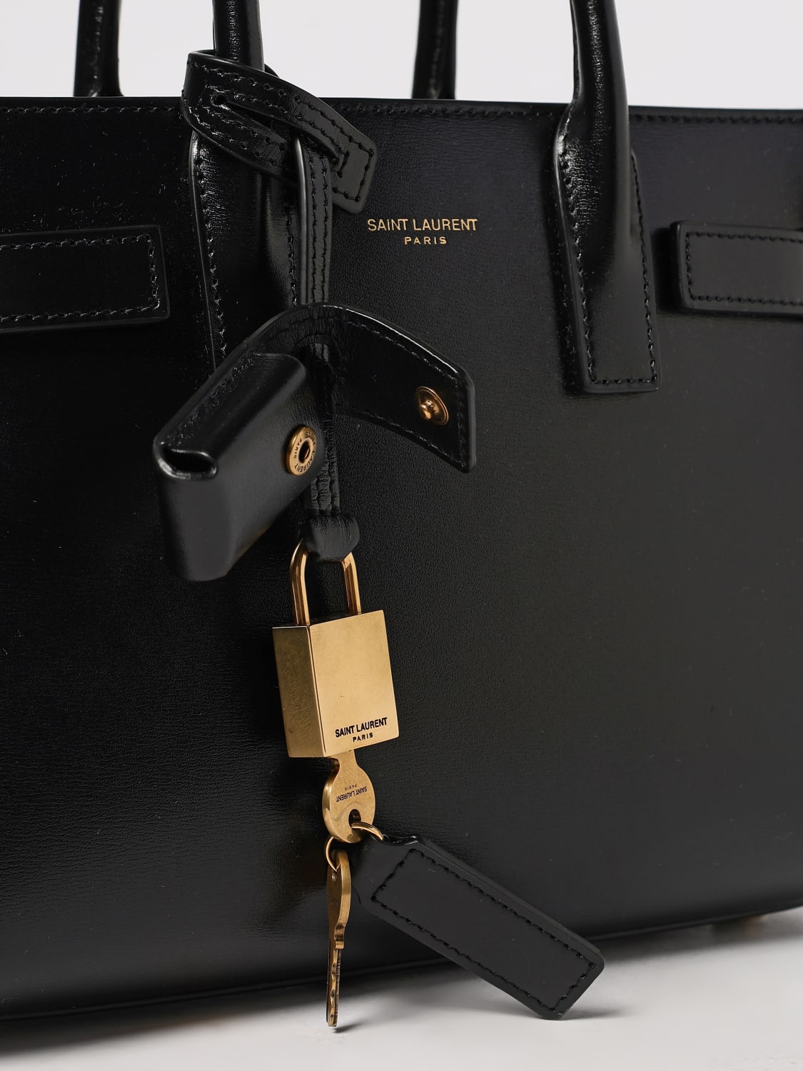 SAINT LAURENT MINI BAG: Shoulder bag woman Saint Laurent, Black - Img 4