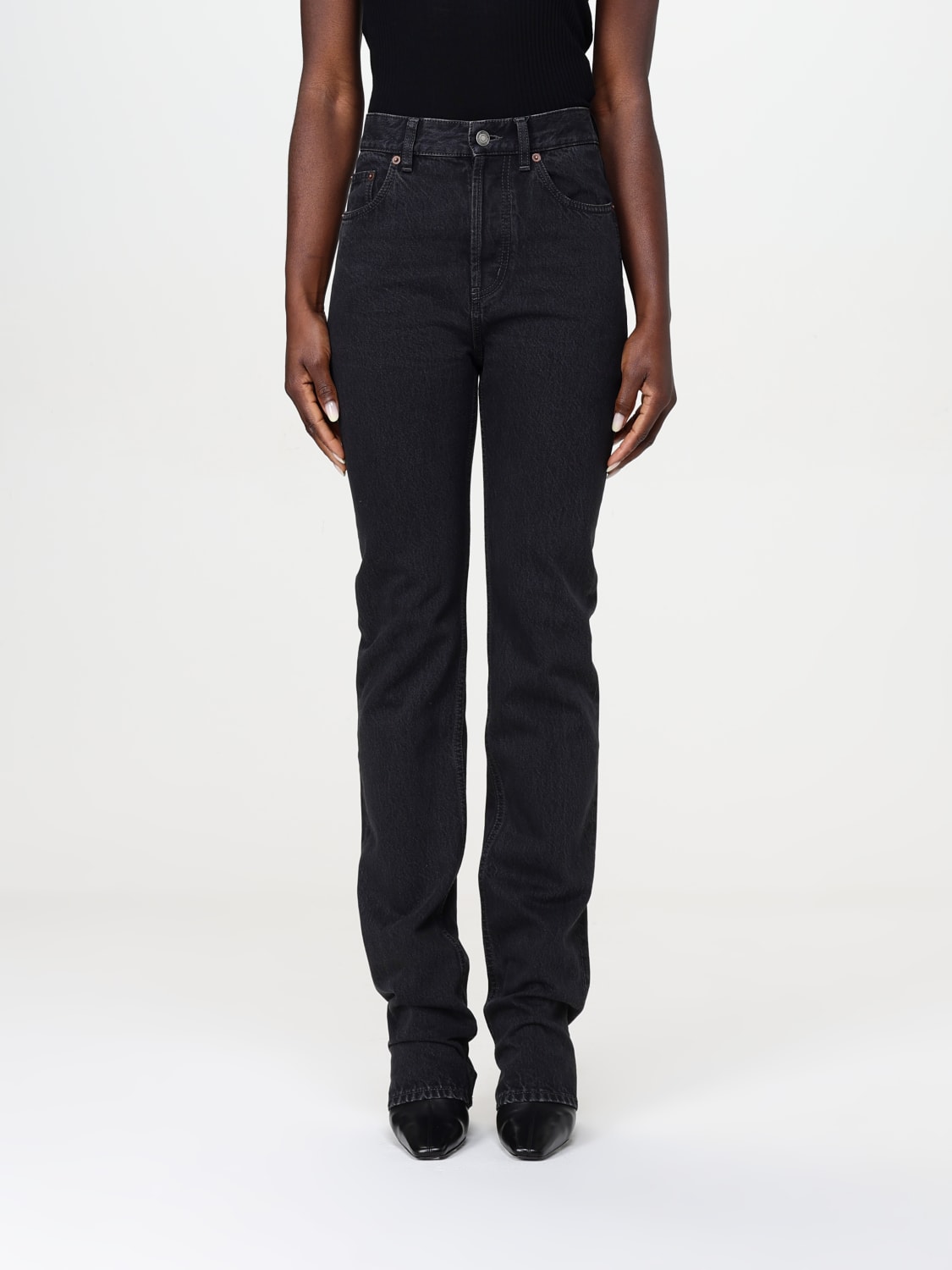SAINT LAURENT: Jeans woman - Black | Saint Laurent jeans