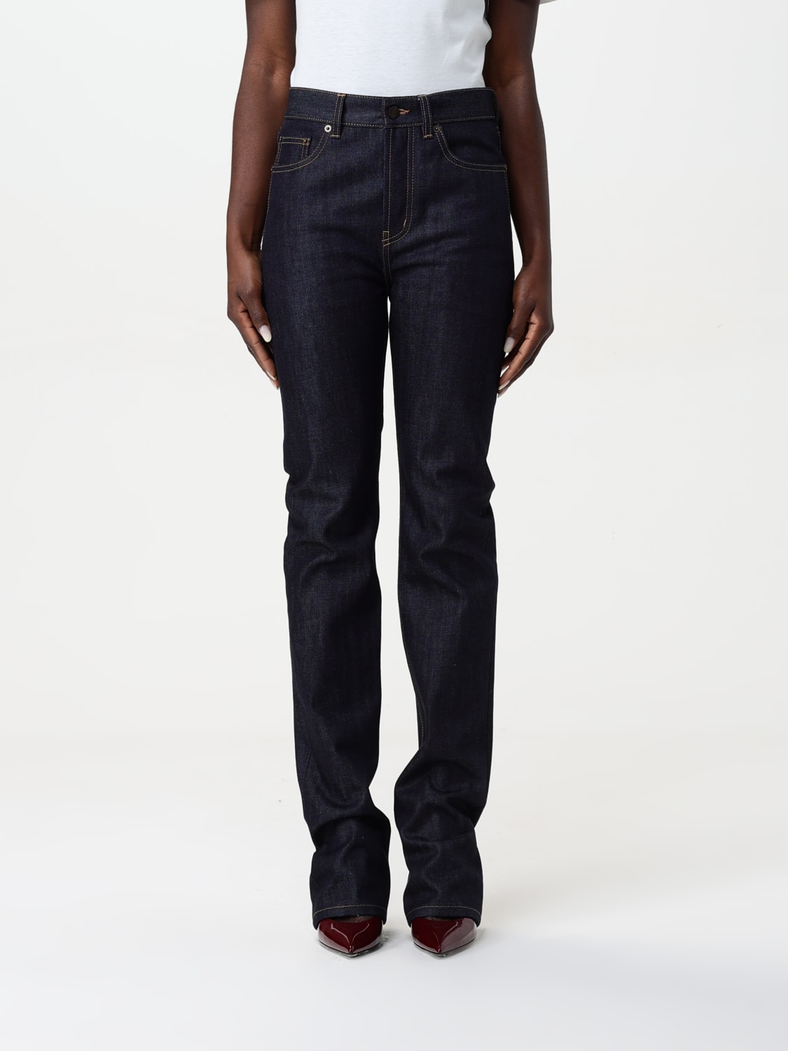 SAINT LAURENT JEANS: Jeans woman Saint Laurent, Blue - Img 1