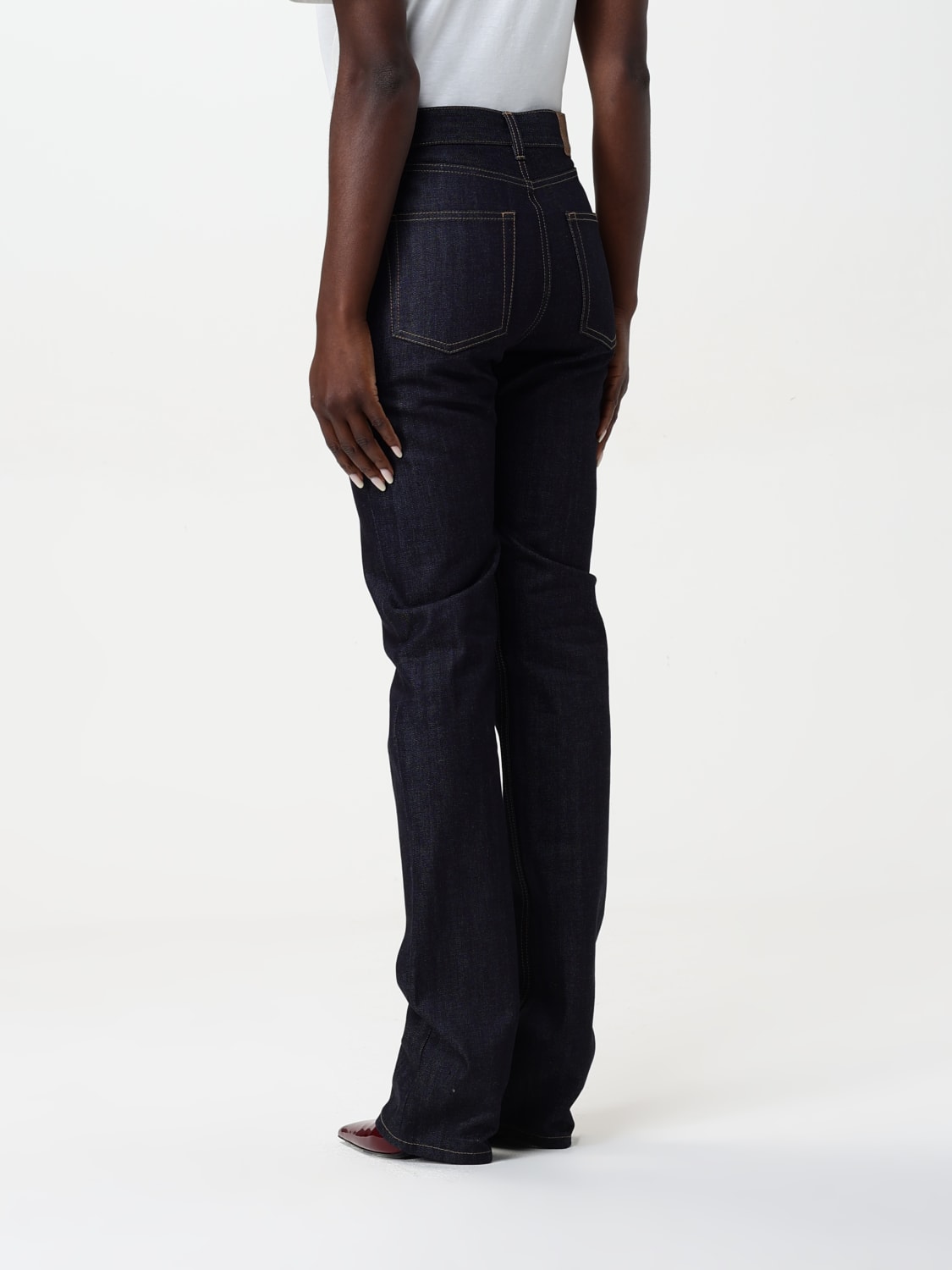 SAINT LAURENT JEANS: Jeans woman Saint Laurent, Blue - Img 3