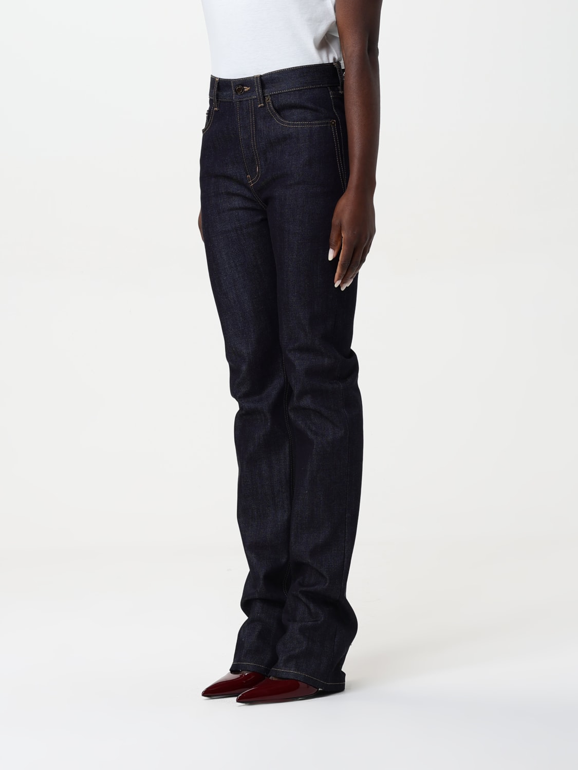 SAINT LAURENT JEANS: Jeans woman Saint Laurent, Blue - Img 4