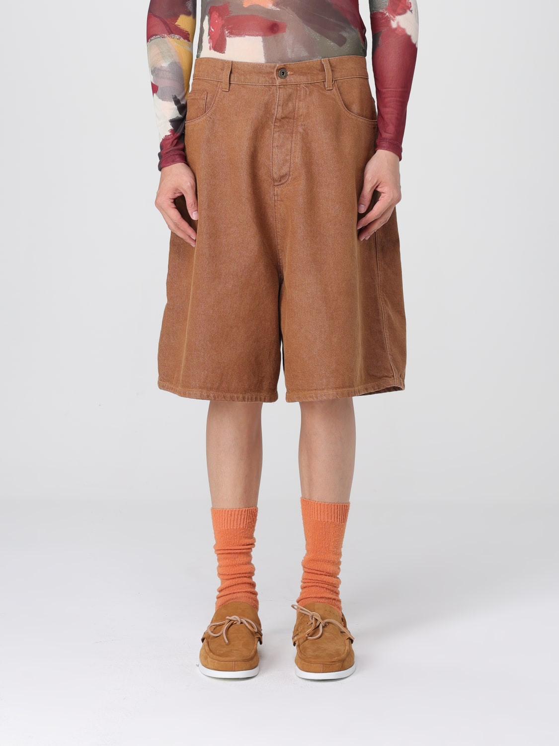 JW ANDERSON SHORTS: Jeans men Jw Anderson, Rust - Img 1