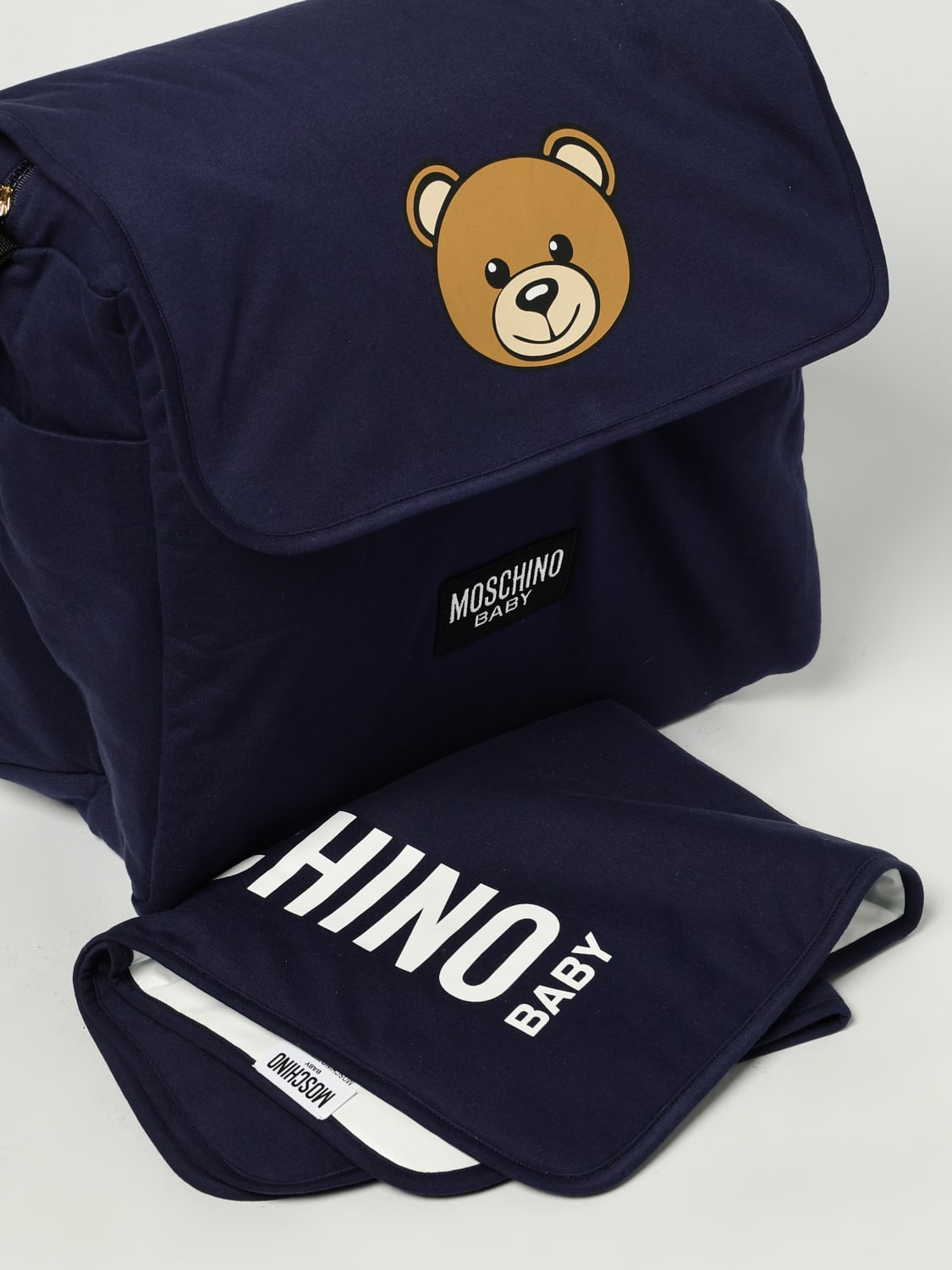 MOSCHINO BLANKET SET: Bag kids Moschino, Blue - Img 3