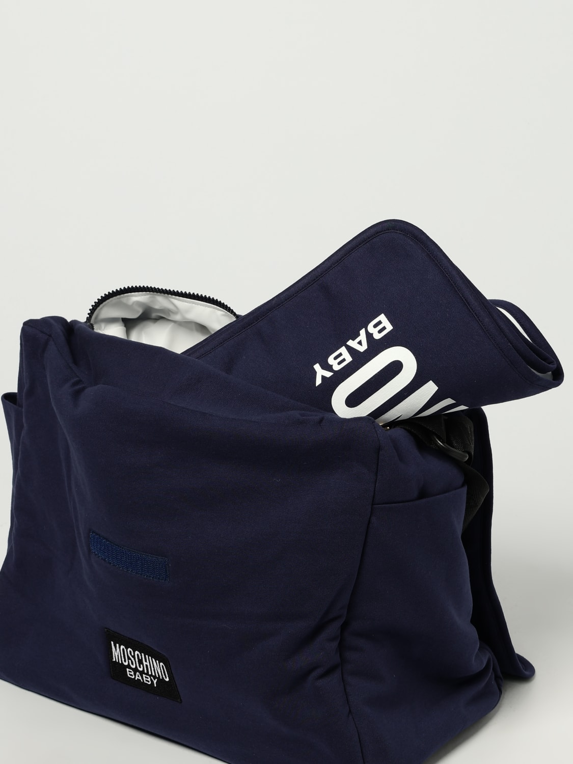 MOSCHINO BLANKET SET: Bag kids Moschino, Blue - Img 4