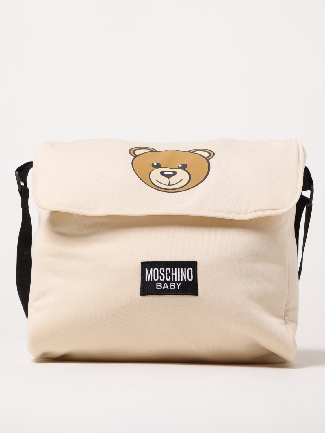 MOSCHINO BLANKET SET: Bag kids Moschino, Beige - Img 1