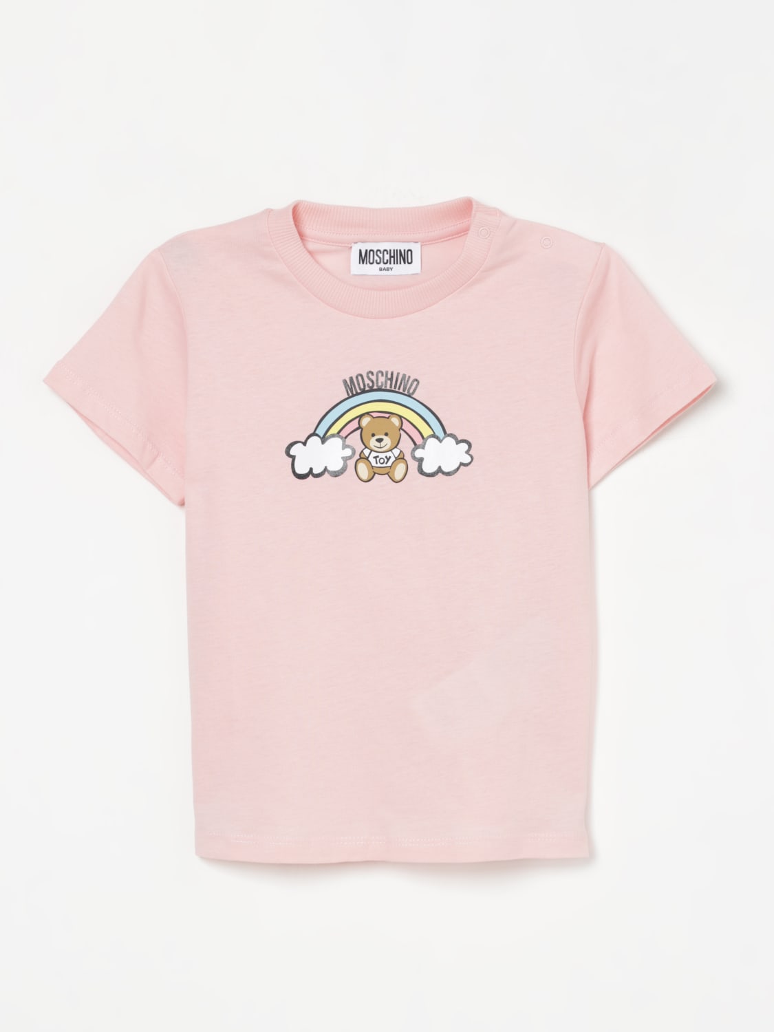 MOSCHINO T-SHIRT: T-shirt kids Moschino, Pink - Img 1