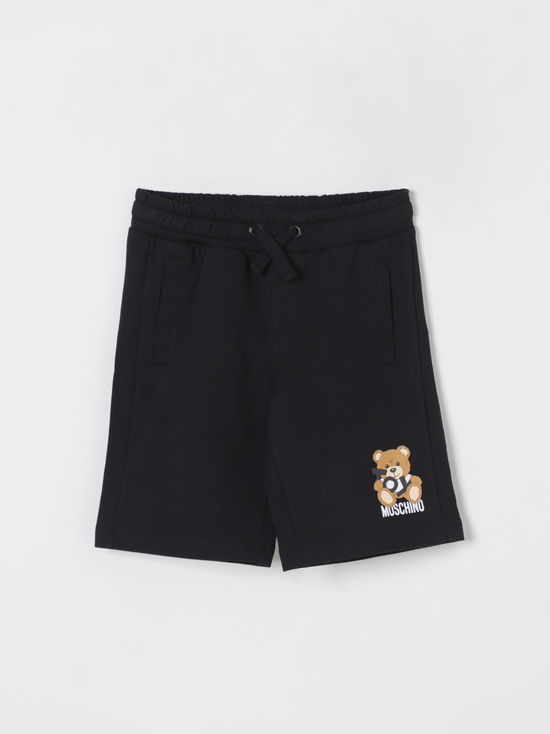 MOSCHINO SHORTS: Shorts kids Moschino, Black - Img 1