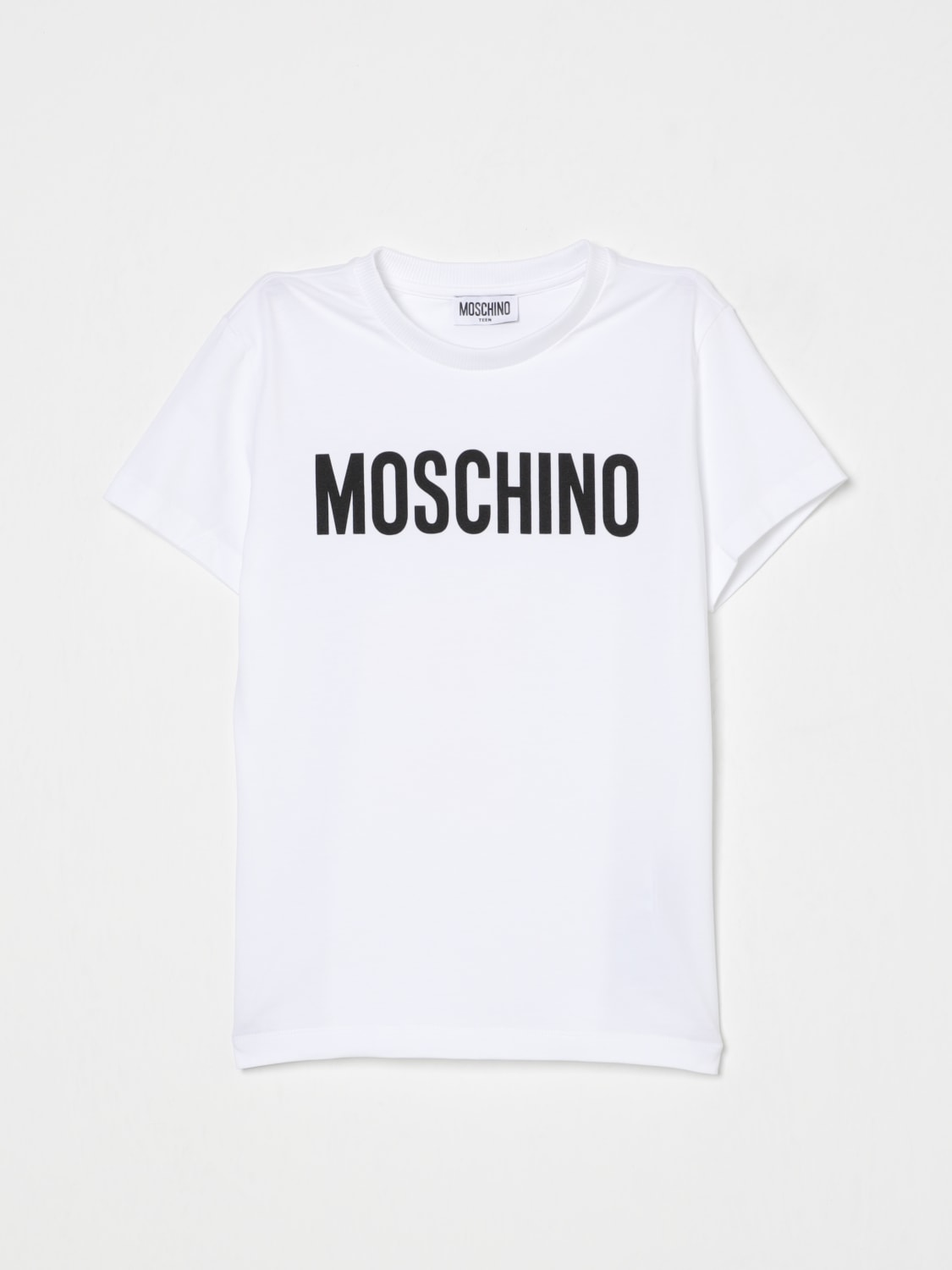 MOSCHINO T-SHIRT: T-shirt kinder Moschino, Weiß - Img 1