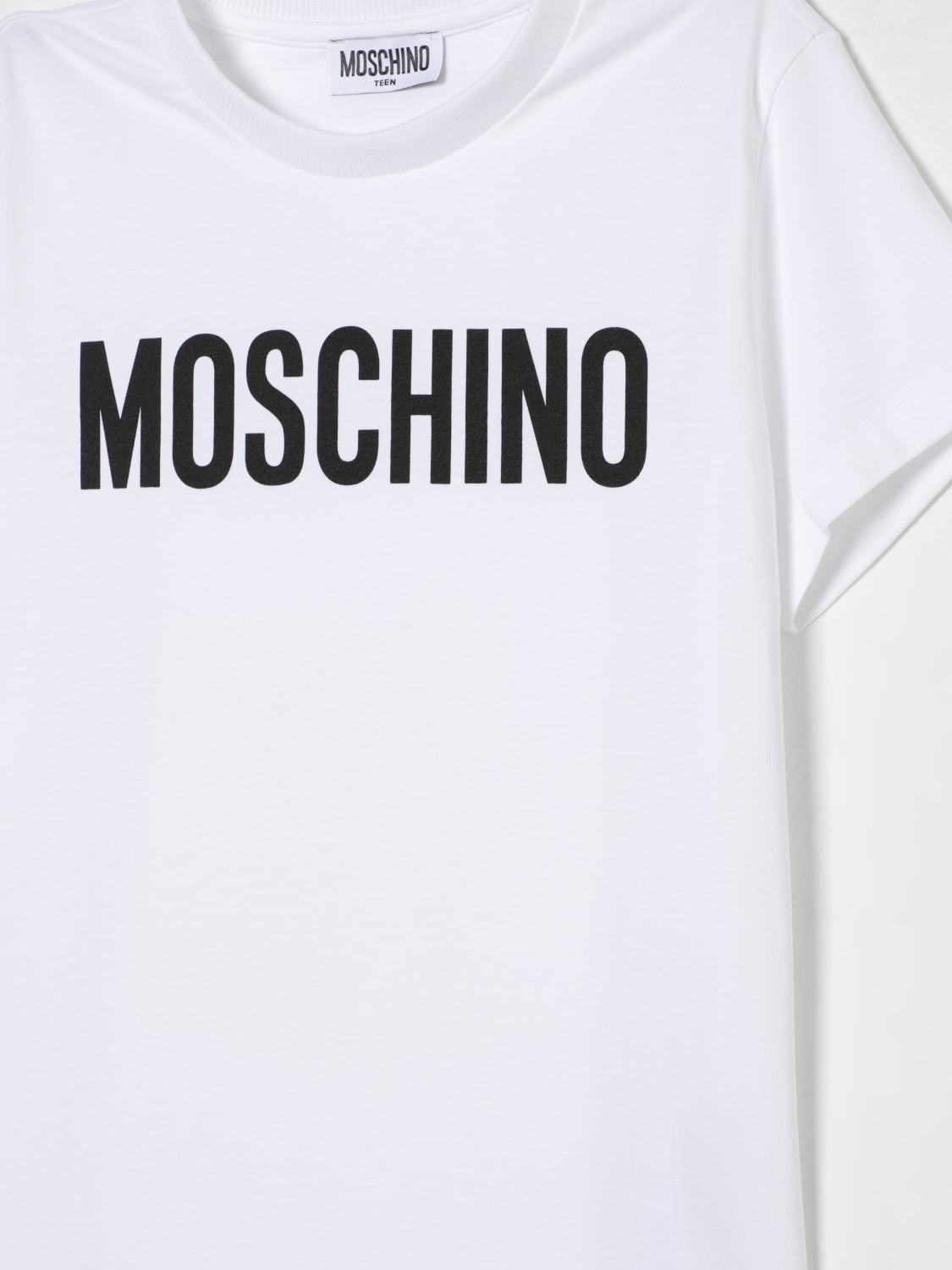 MOSCHINO T-SHIRT: T-shirt kinder Moschino, Weiß - Img 3