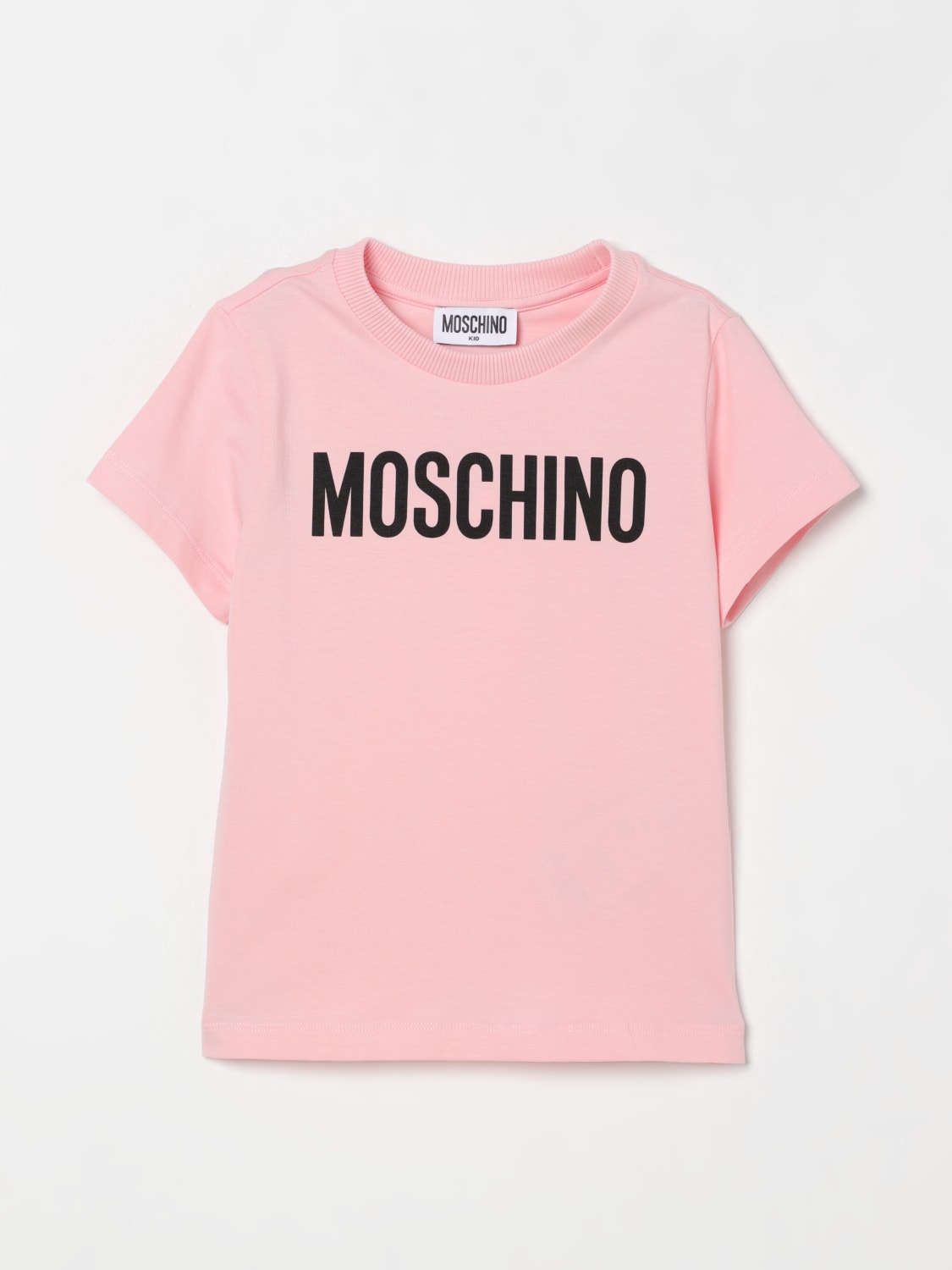 MOSCHINO T-SHIRT: T-shirt enfant Moschino, Rose - Img 1