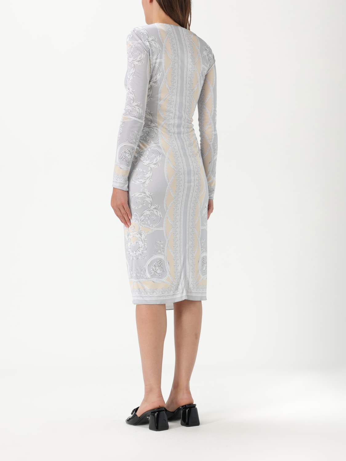 VERSACE DRESS: Dress woman Versace, Champagne - Img 2