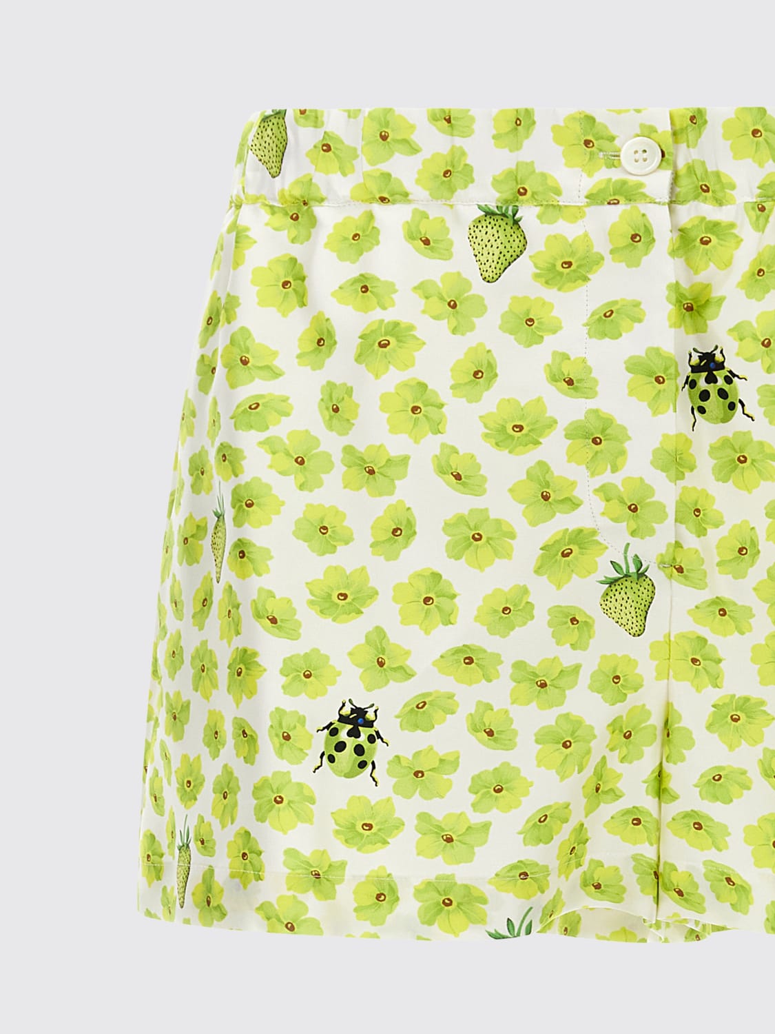 VERSACE PANTALONES CORTOS: Pantalòn cortos mujer Versace, Verde - Img 3