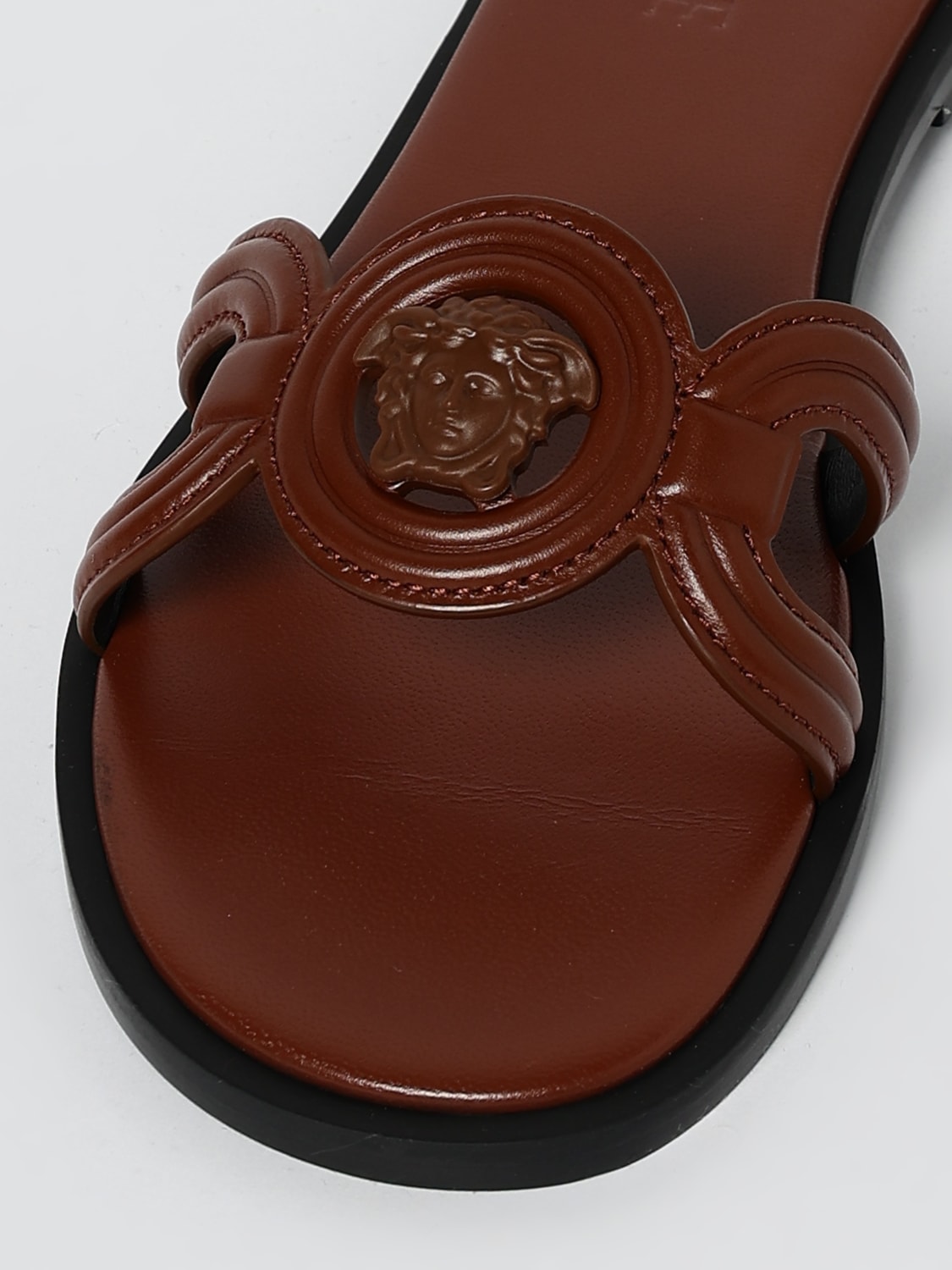 VERSACE SANDALIAS DE TACÓN: Zapatos mujer Versace, Cuero - Img 4