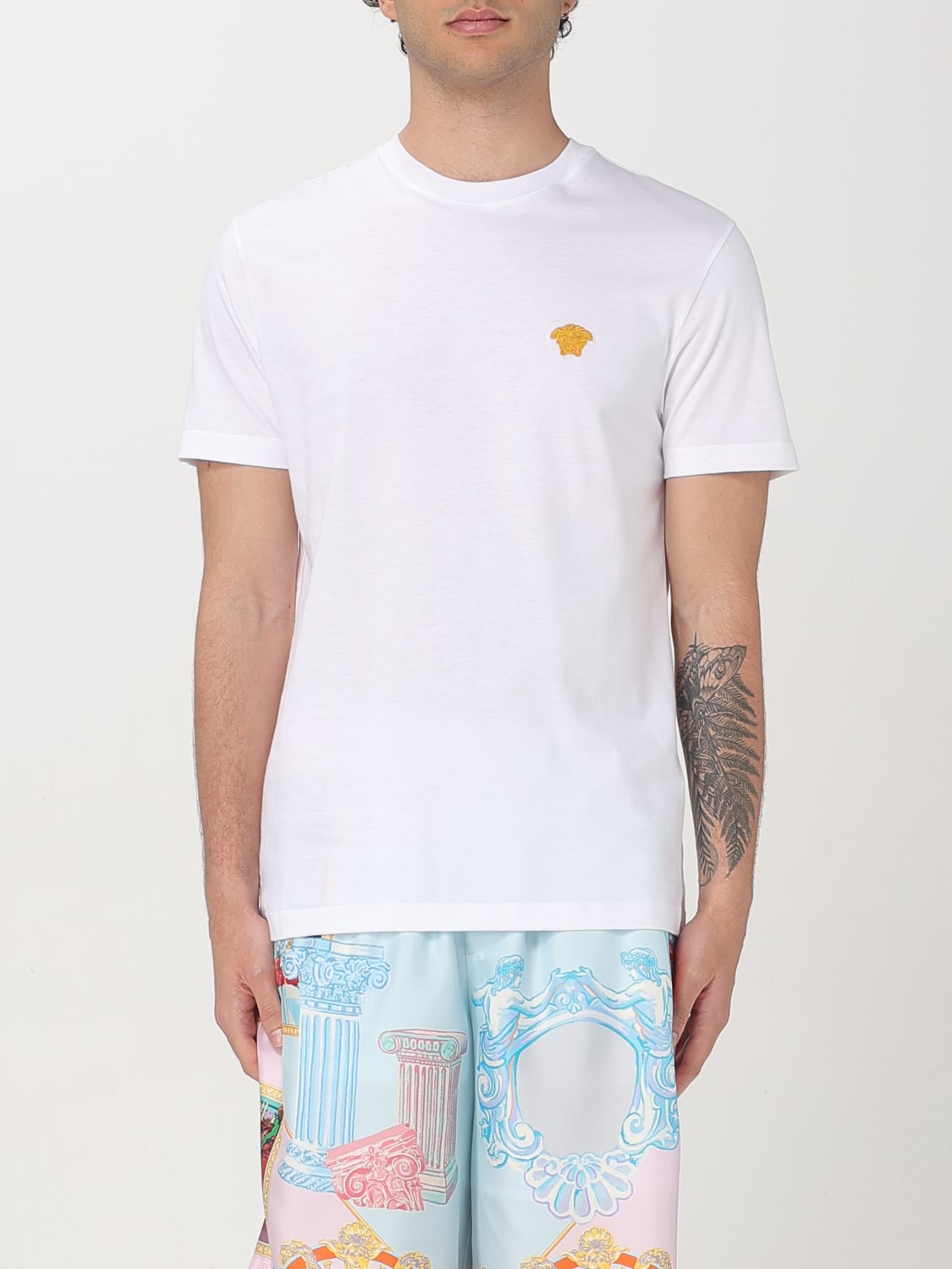 VERSACE T-SHIRT: T-shirt men Versace, White - Img 1
