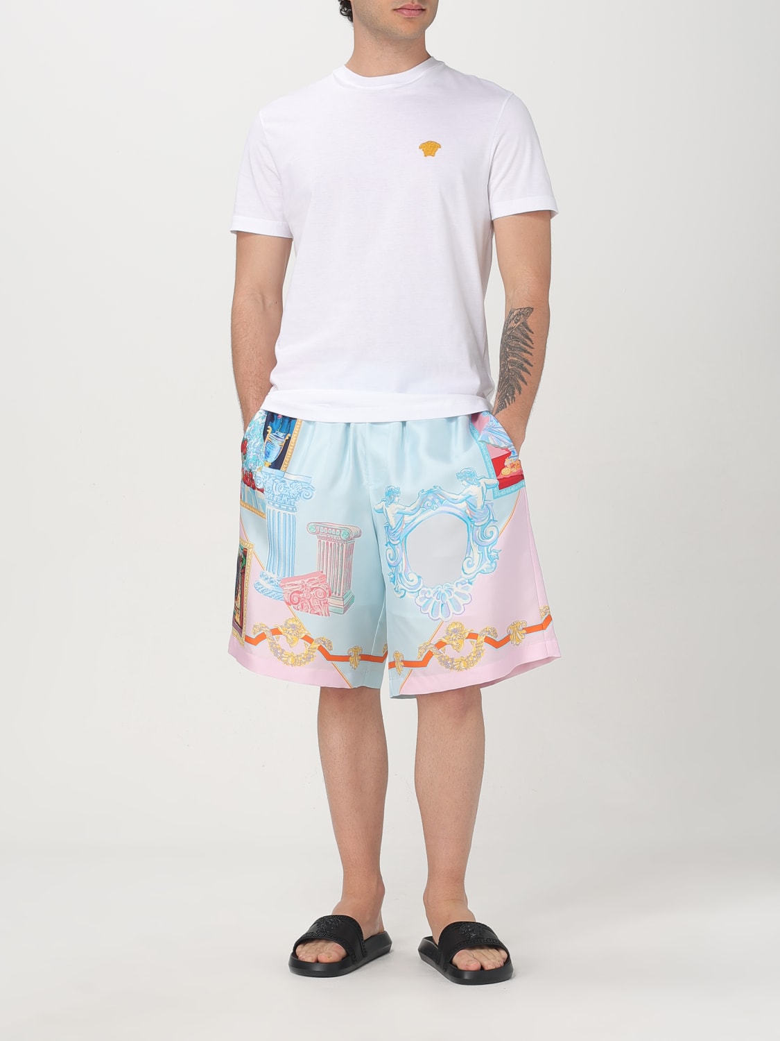 VERSACE T-SHIRT: T-shirt men Versace, White - Img 2