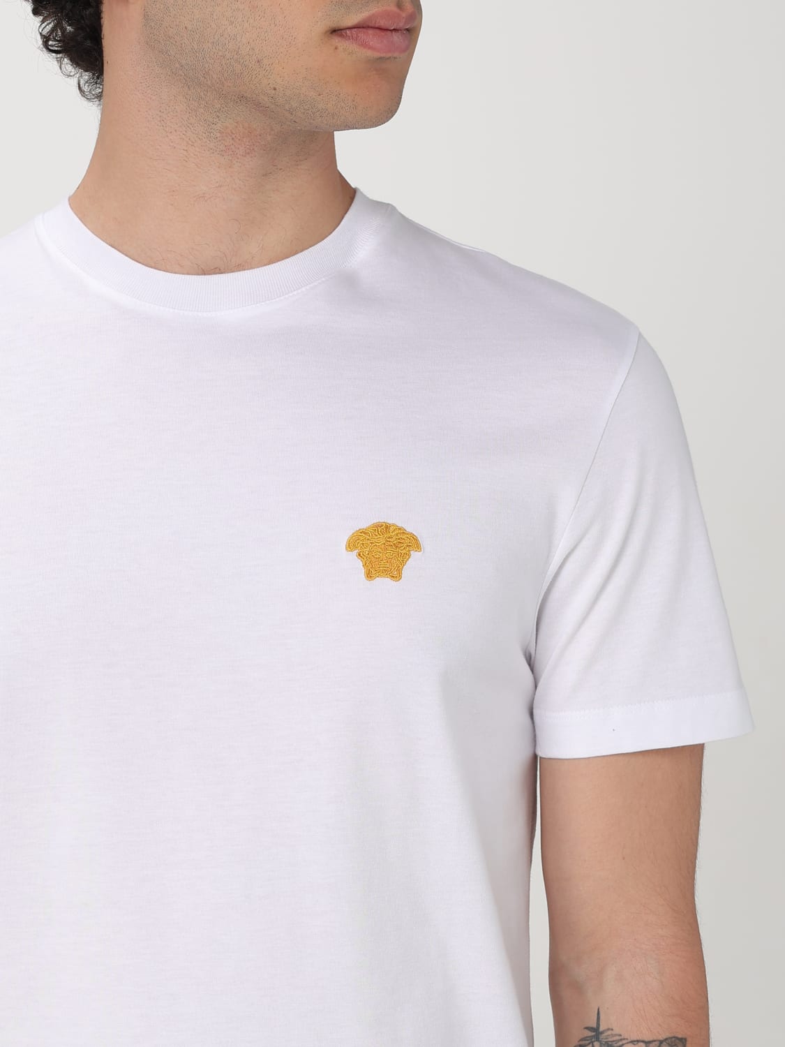 VERSACE T-SHIRT: T-shirt men Versace, White - Img 5