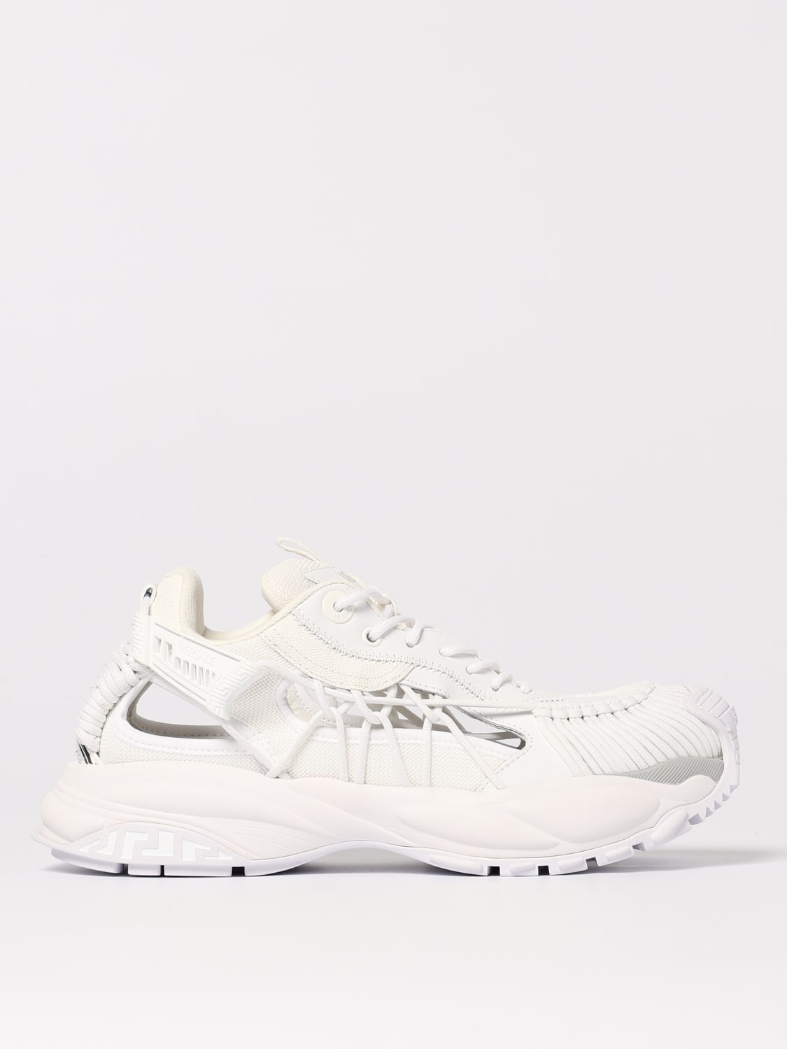 VERSACE SNEAKERS: Sneakers Mercury M_VS_01 Versace in mesh e nylon intrecciato , Bianco - Img 1
