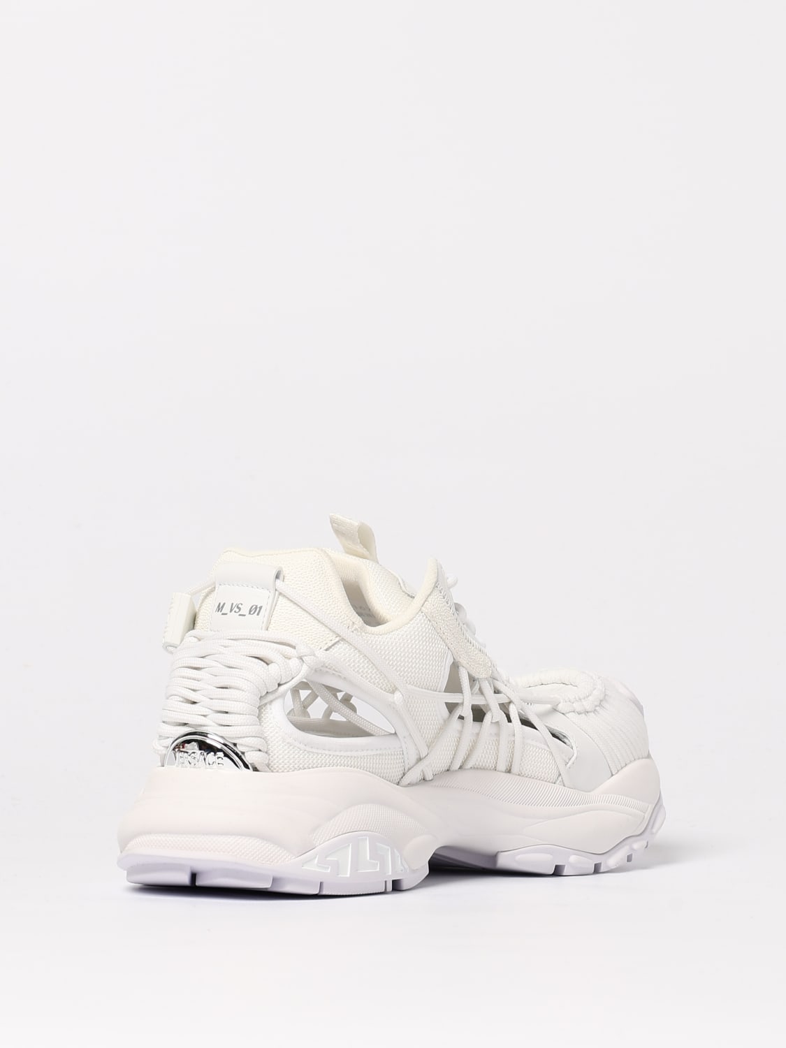 VERSACE SNEAKERS: Sneakers Mercury M_VS_01 Versace in mesh e nylon intrecciato , Bianco - Img 3