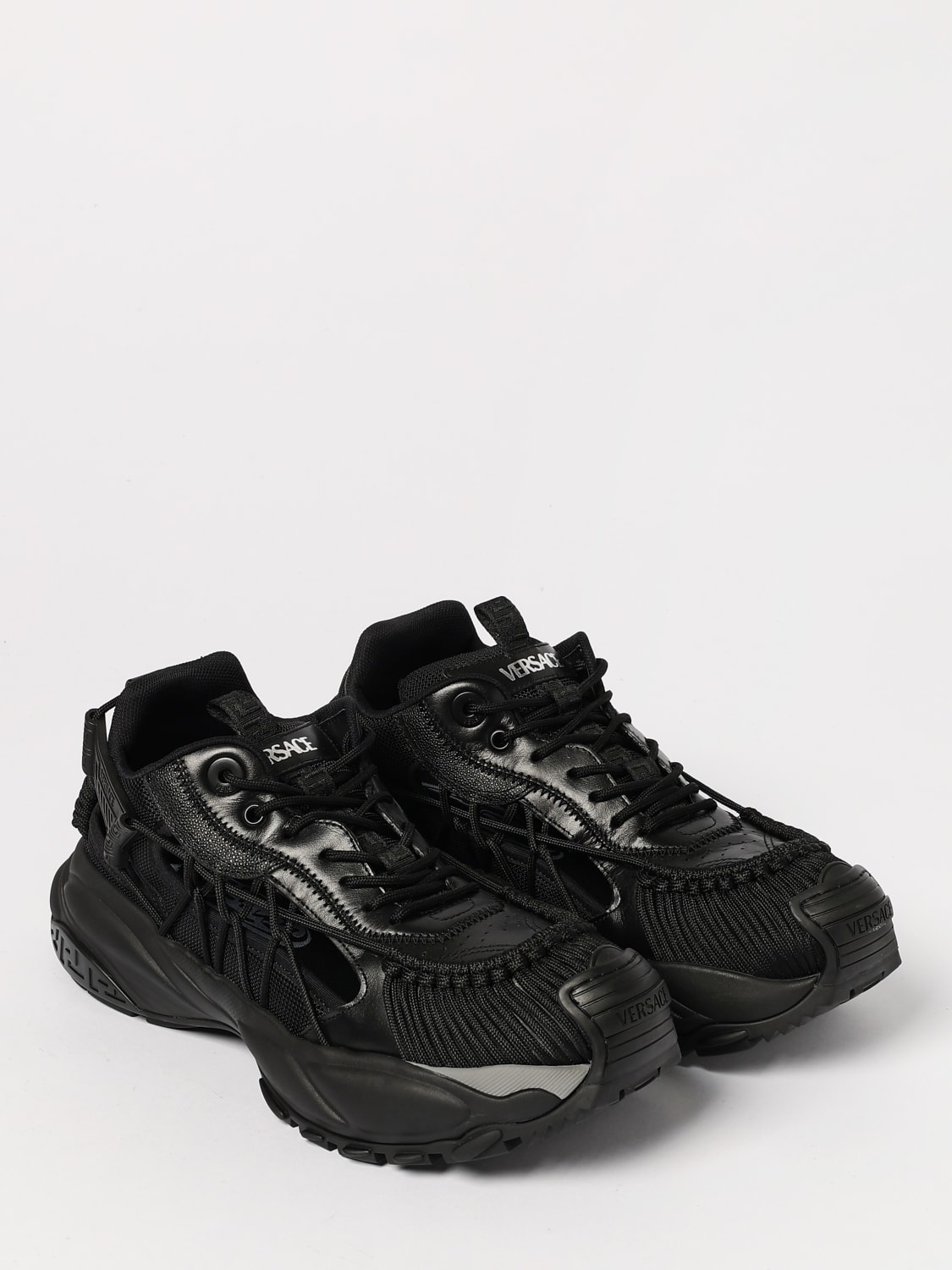 VERSACE SNEAKERS: Sneakers men Versace, Black - Img 2