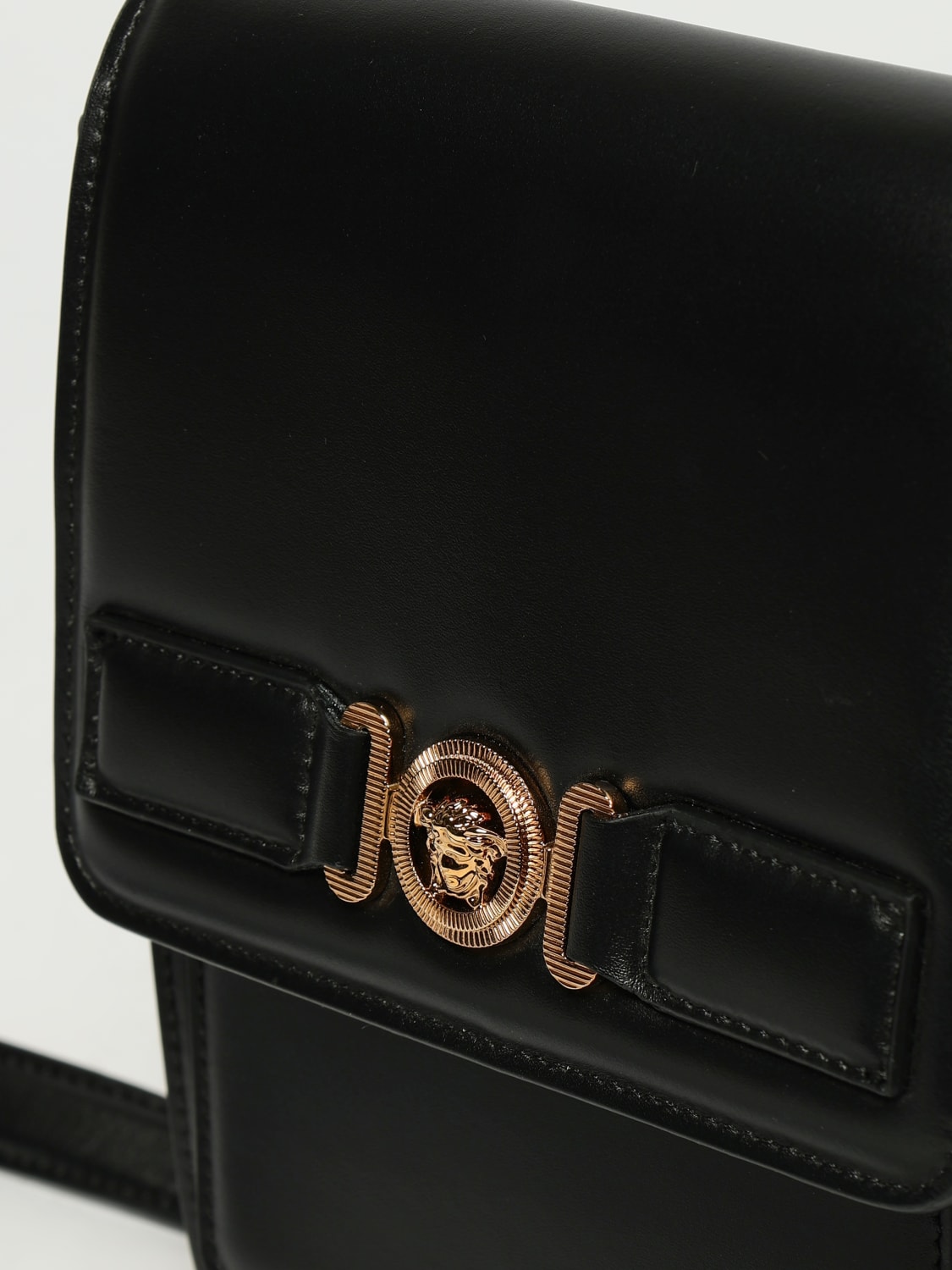 ショルダーバッグ VERSACE Men Shoulder bag Black 10007211A03190 1B00V VERSACE: Medusa Biggie leather bag with shoulder strap
