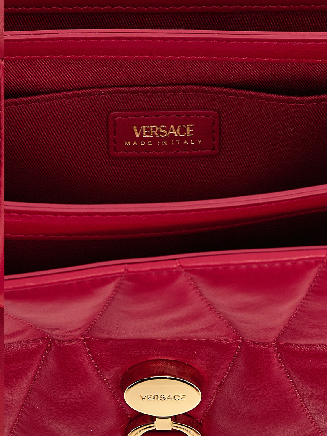 バッグ・カバンその他 VERSACE Woman Mini bag Red 10159641A12973 1RB3V Kleio Quilted Shoulder Bag Red | VERSACE US