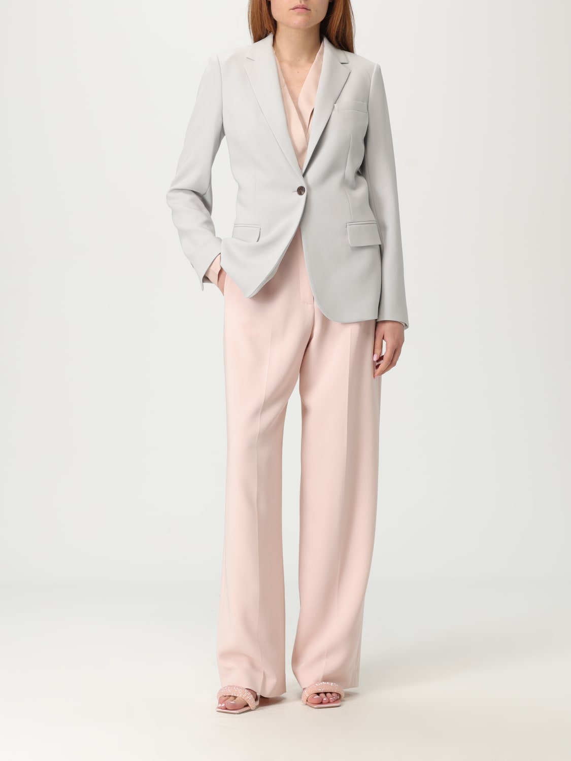 THEORY GIACCA: Blazer Theory in crêpe, Grigio - Img 2