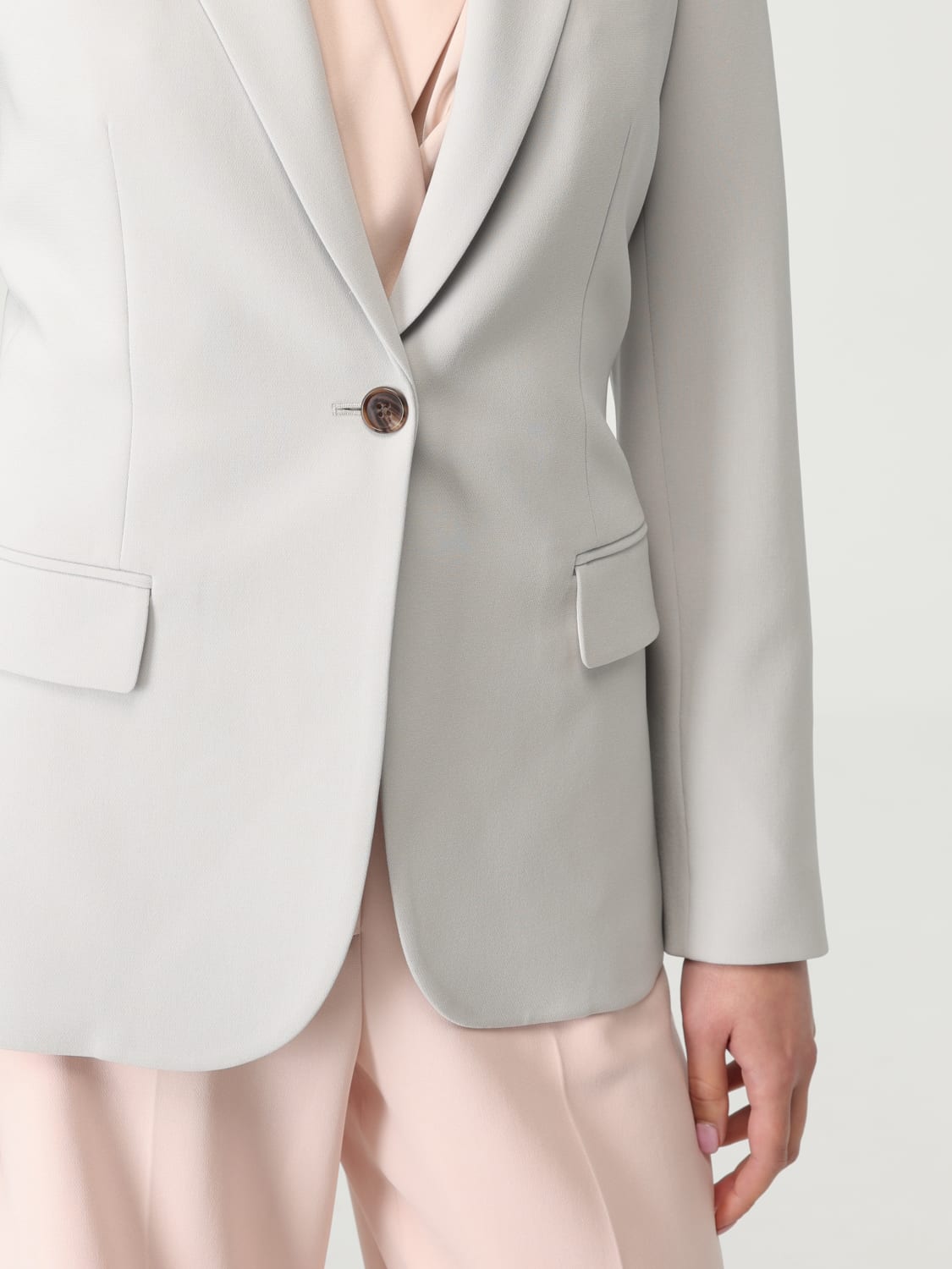 THEORY GIACCA: Blazer Theory in crêpe, Grigio - Img 5