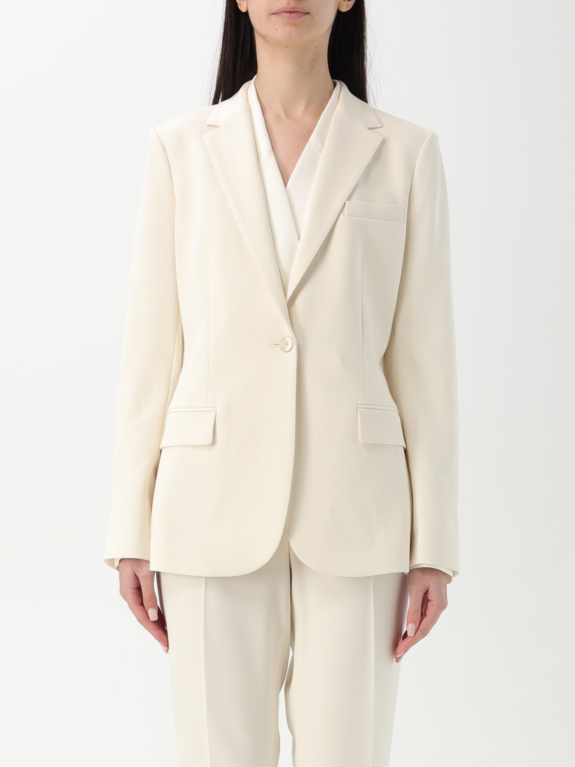 アウターその他 THEORY Woman Blazer Ivory J0709113 Y0C THEORY: Blazer woman - Ivory | Theory blazer J0709113 online