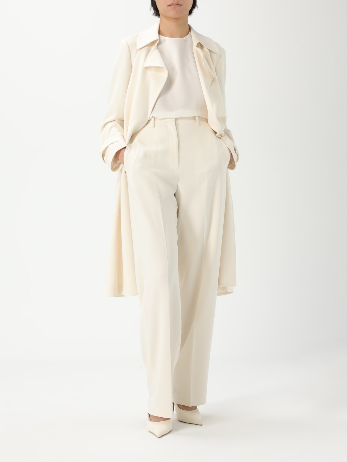 パンツ THEORY Woman Pants Ivory O1109202 Y0C THEORY: Pants woman - Ivory | Theory pants O1109202 online